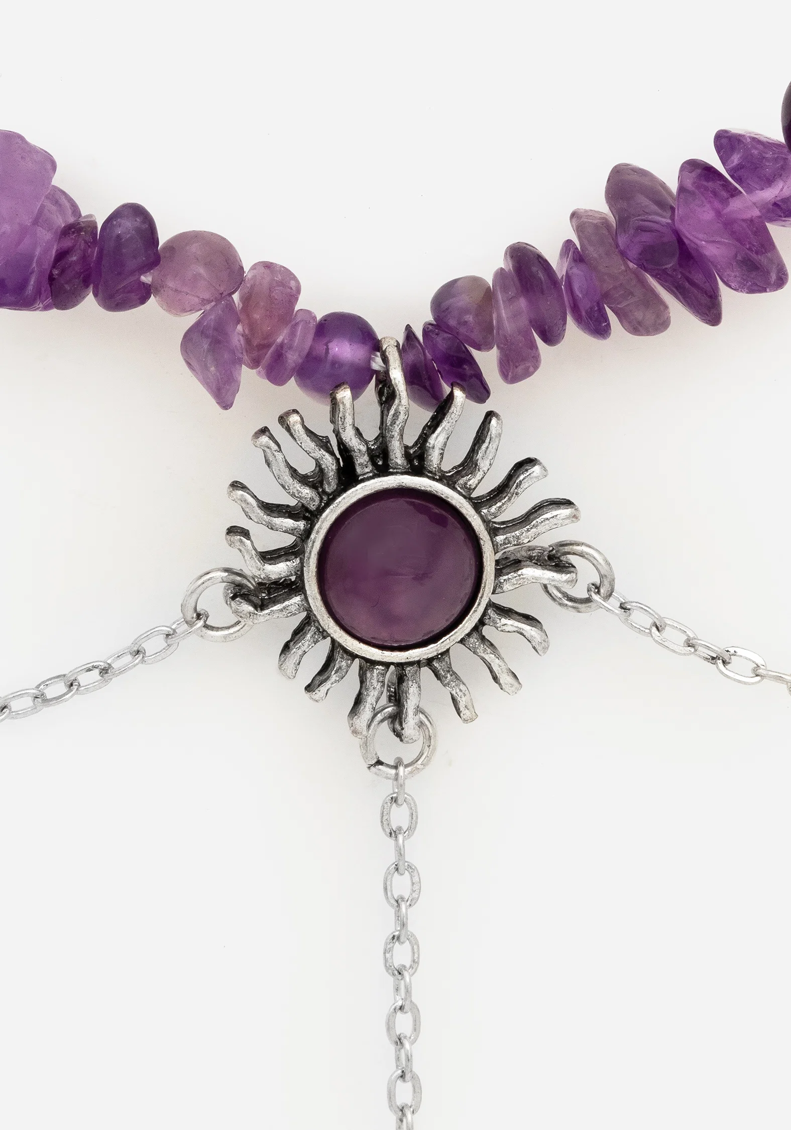 Aurora Gem Choker Necklace - Purple - Image 2