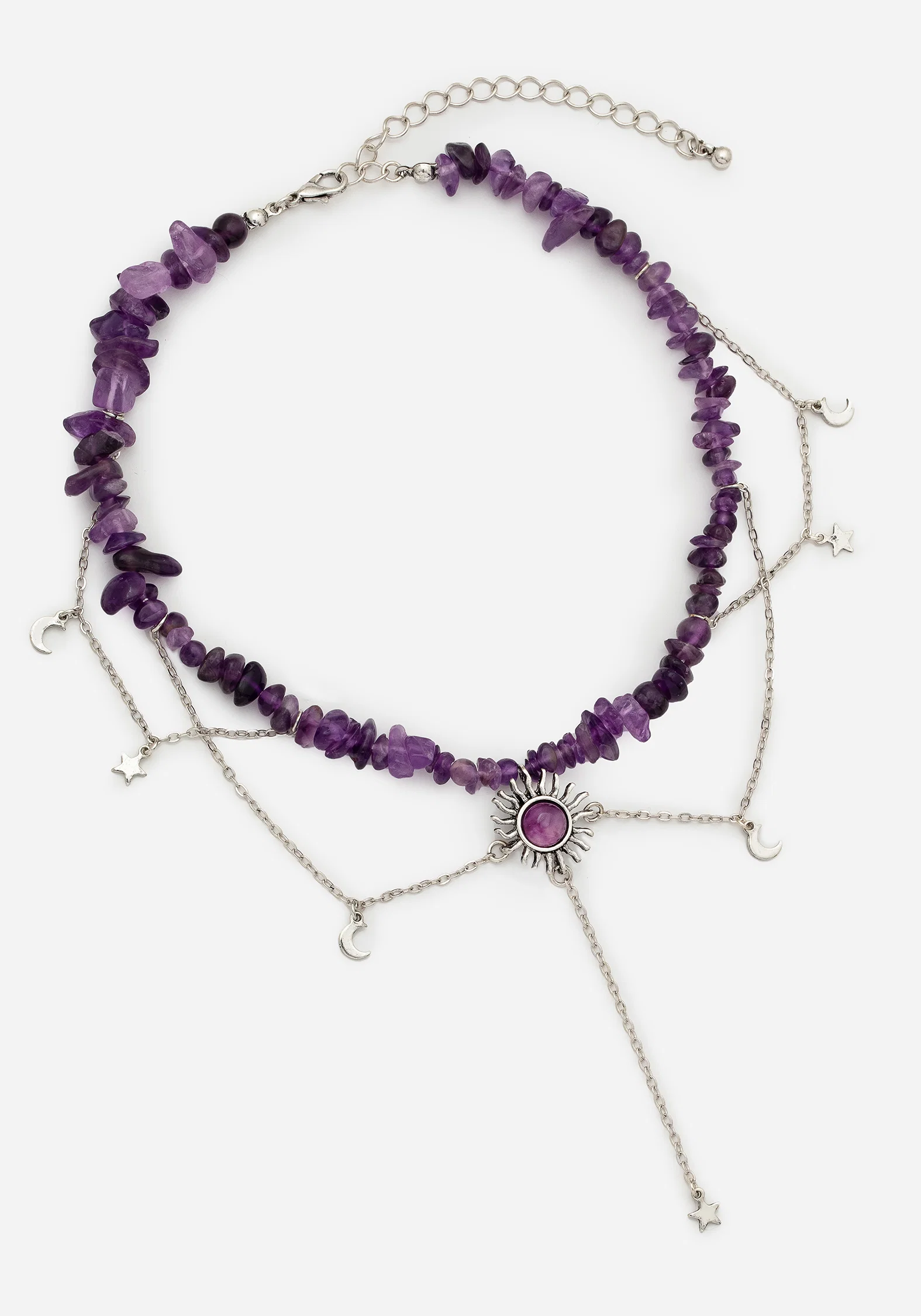 Aurora Gem Choker Necklace - Purple - Image 6