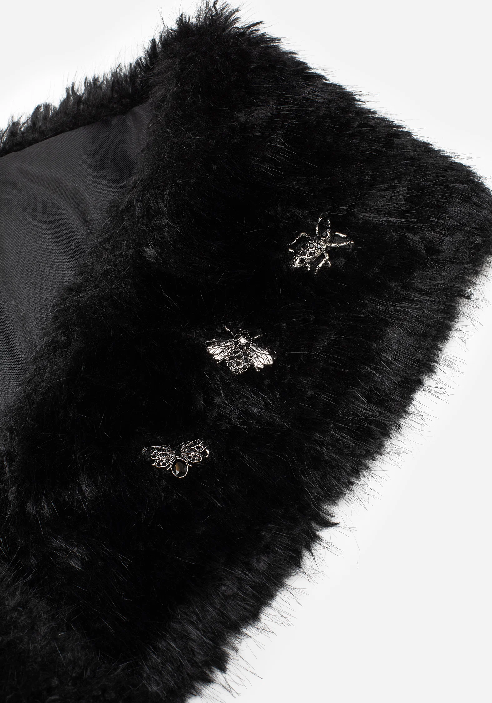 Aven Bug Faux Fur Scarf Collar - Image 8