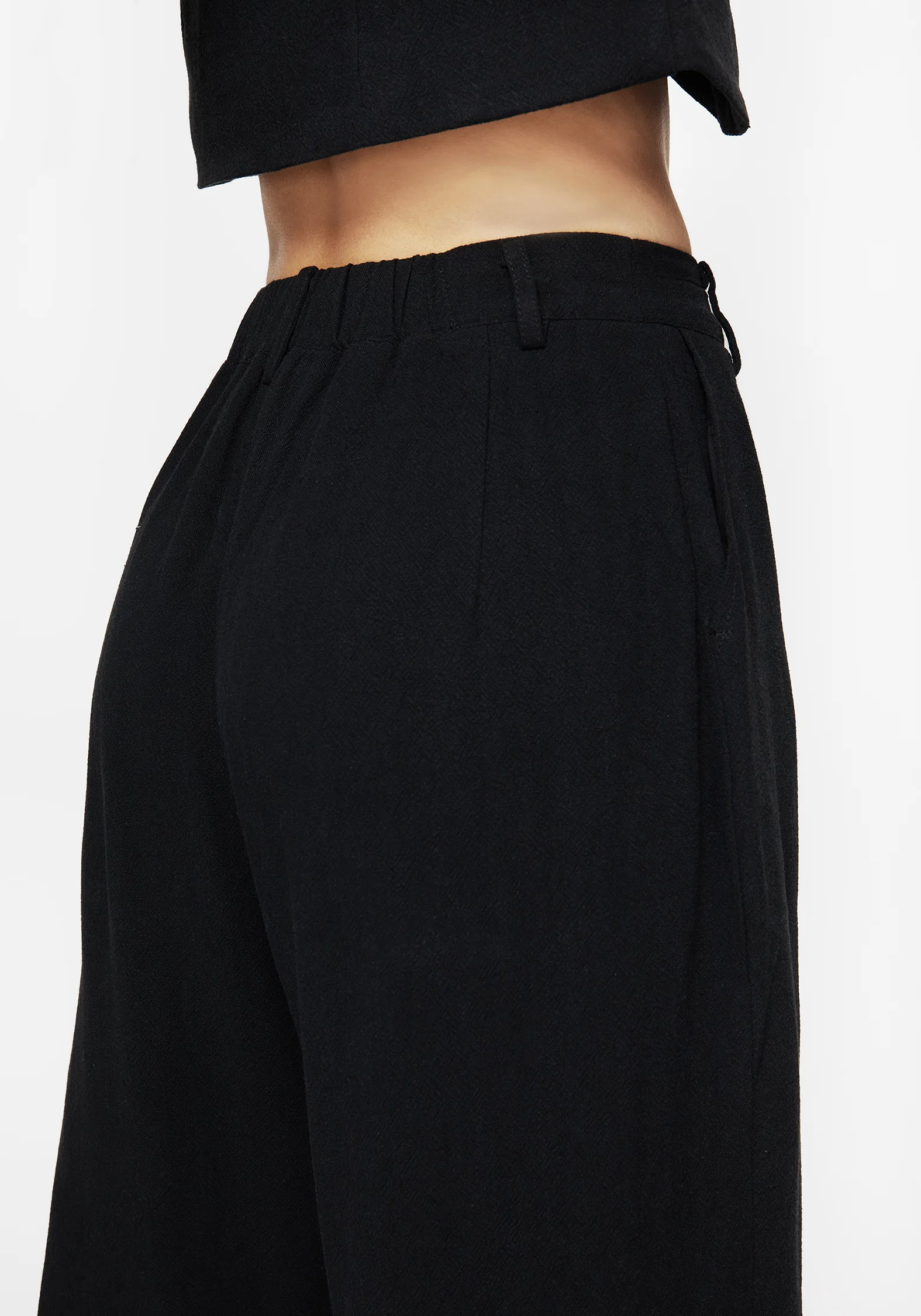 Aya Embroidered Linen Blend Balloon Pants - Image 6