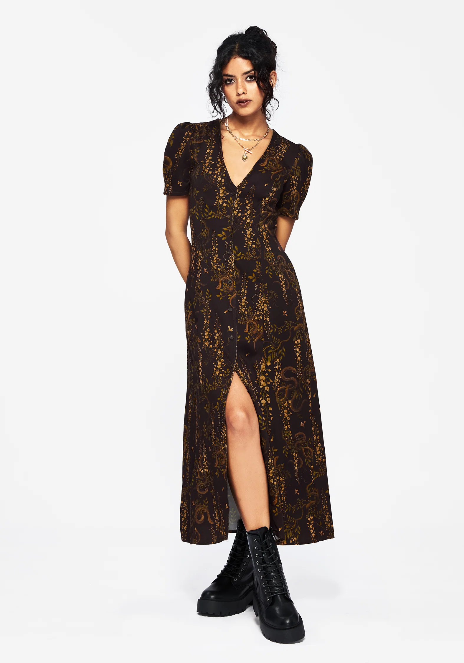 Azazel Snake Printed Midaxi Dress - Image 4