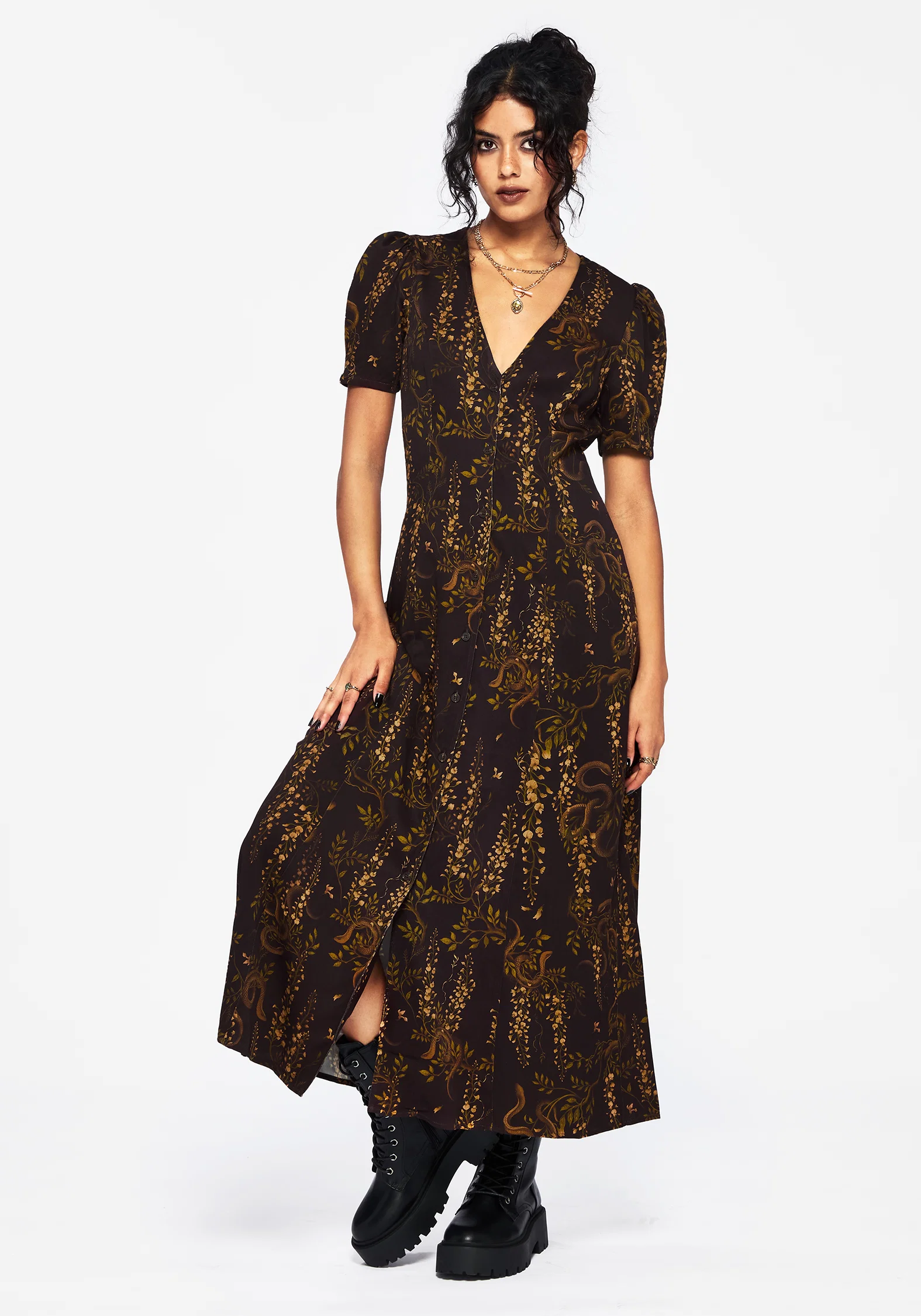 Azazel Snake Printed Midaxi Dress - Image 6