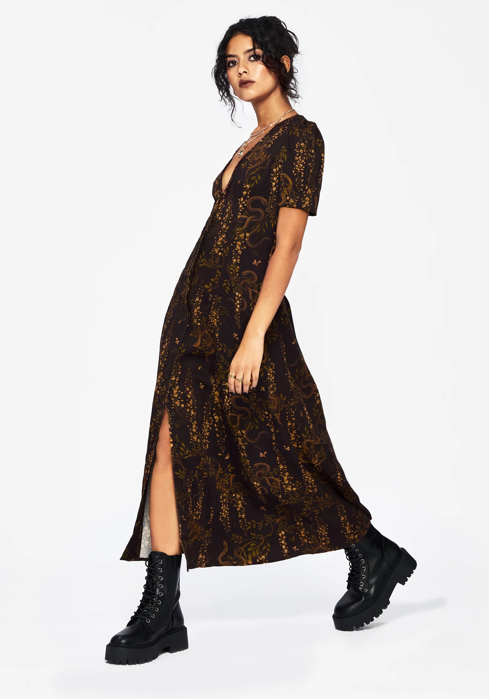 Azazel Snake Printed Midaxi Dress - Image 7