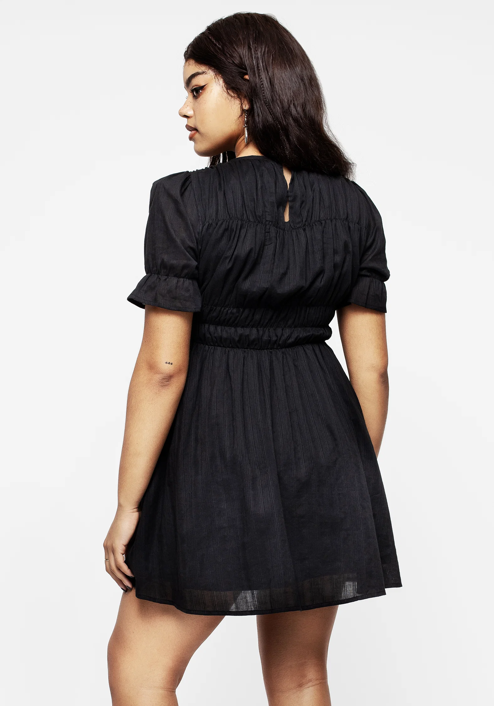 Bedelia Cotton Mini Dress - Image 3