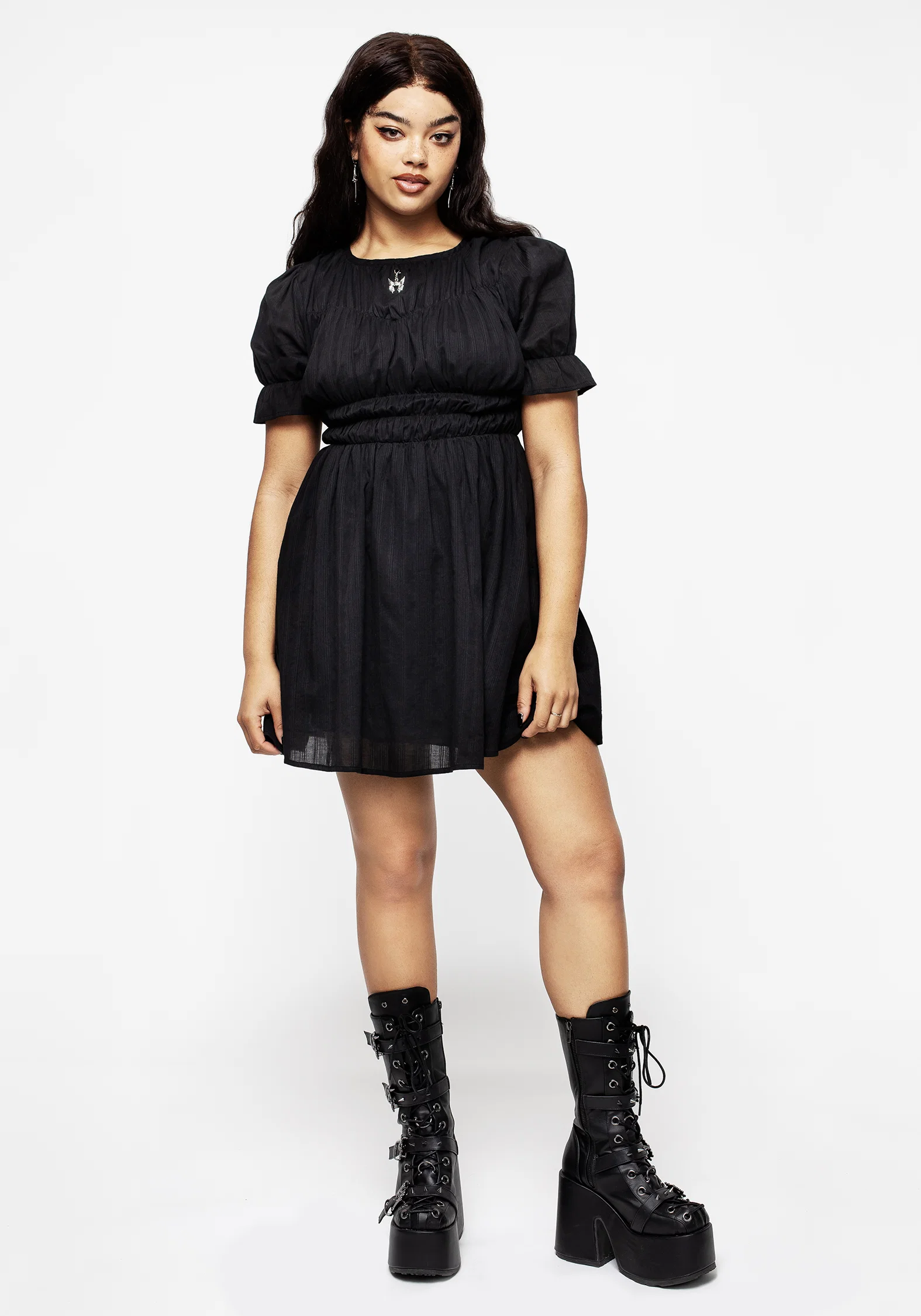 Bedelia Cotton Mini Dress - Image 4