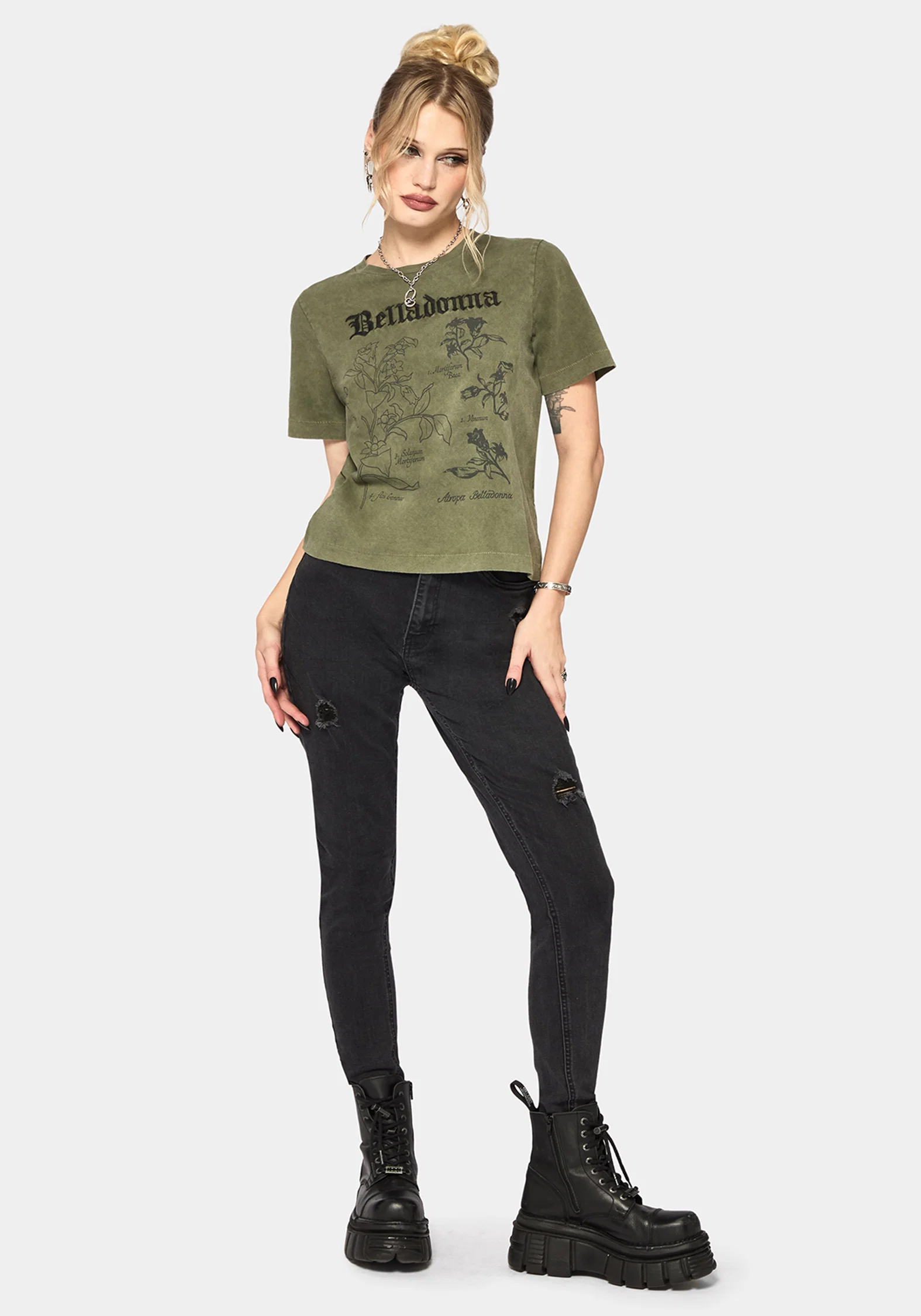 Belladonna Graphic Embroidered Regular Fit T-Shirt - Image 4