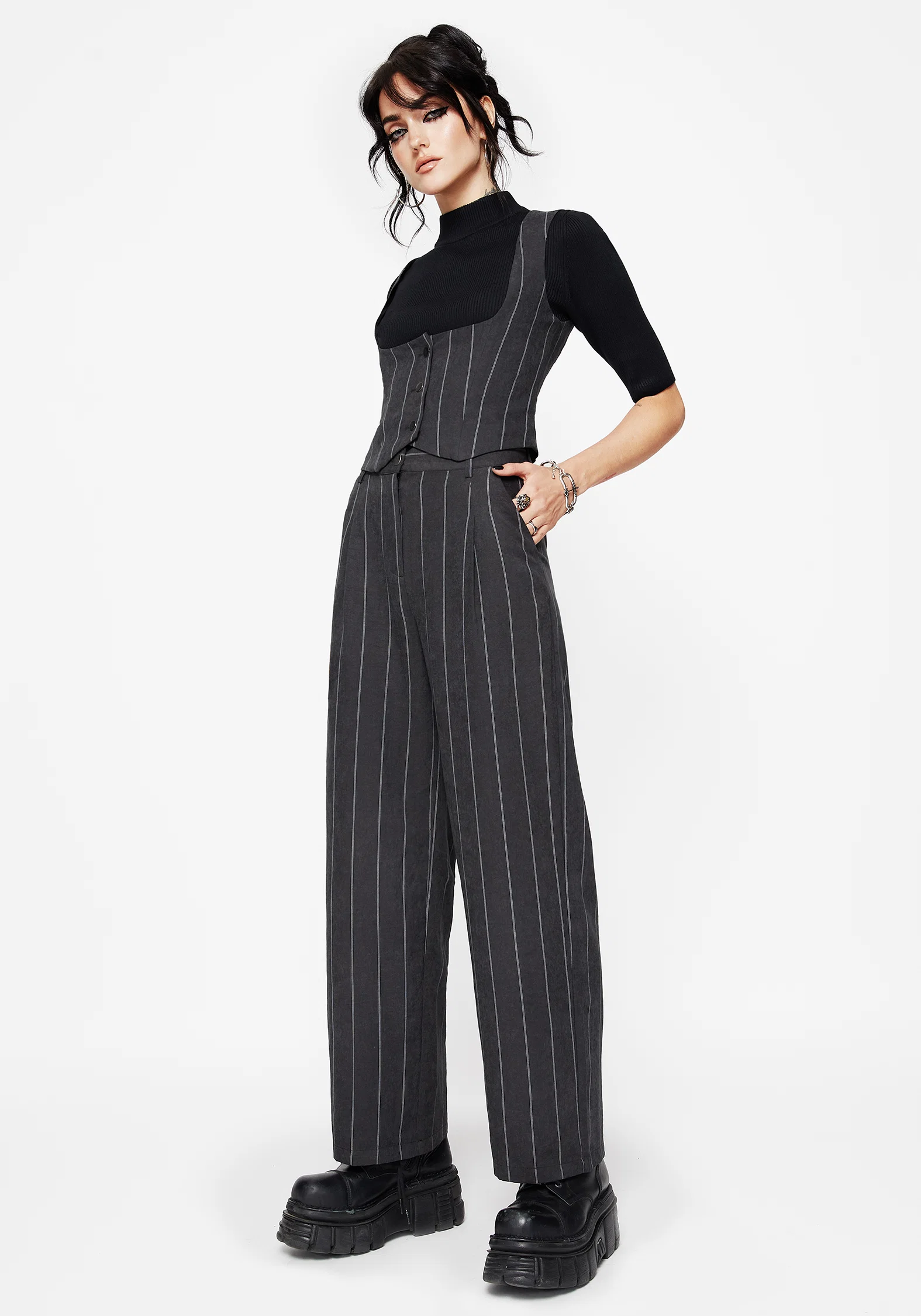 Bellum Stripe Tailored Straight Leg Trouser - Image 5