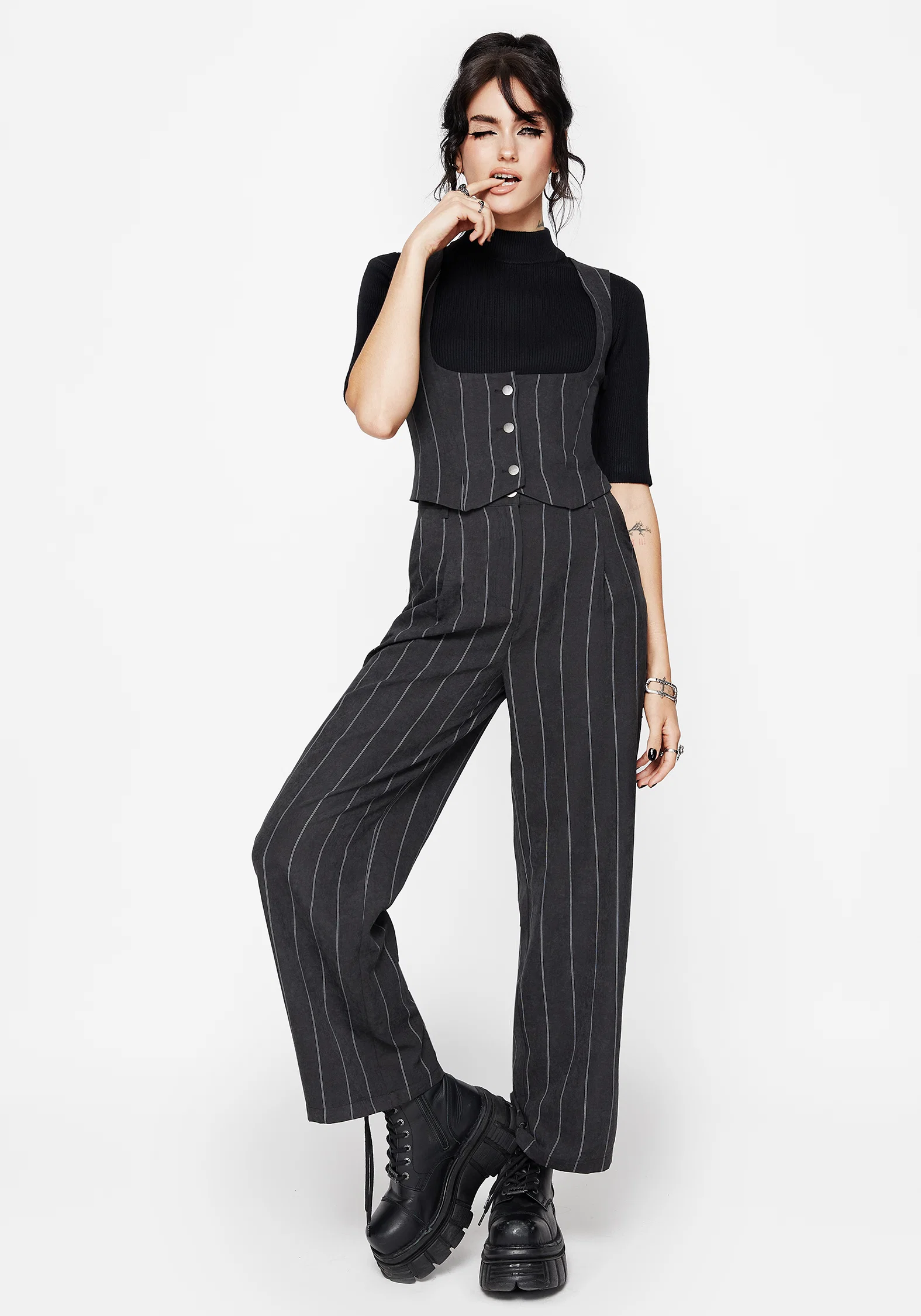 Bellum Stripe Tailored Waistcoat - Image 4