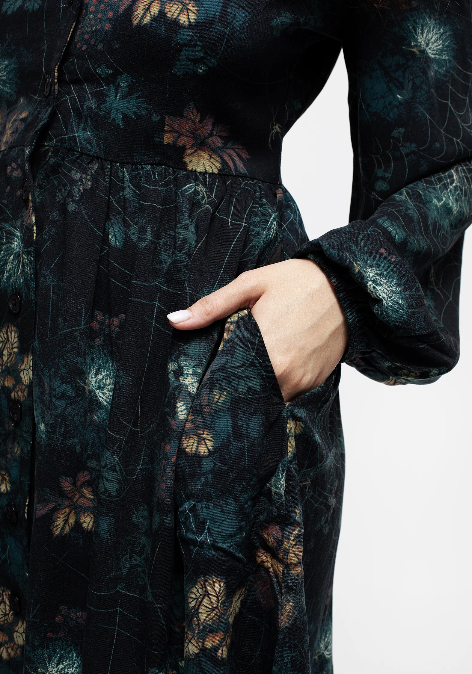 Blackthorn Button Up Mini Dress - Image 2