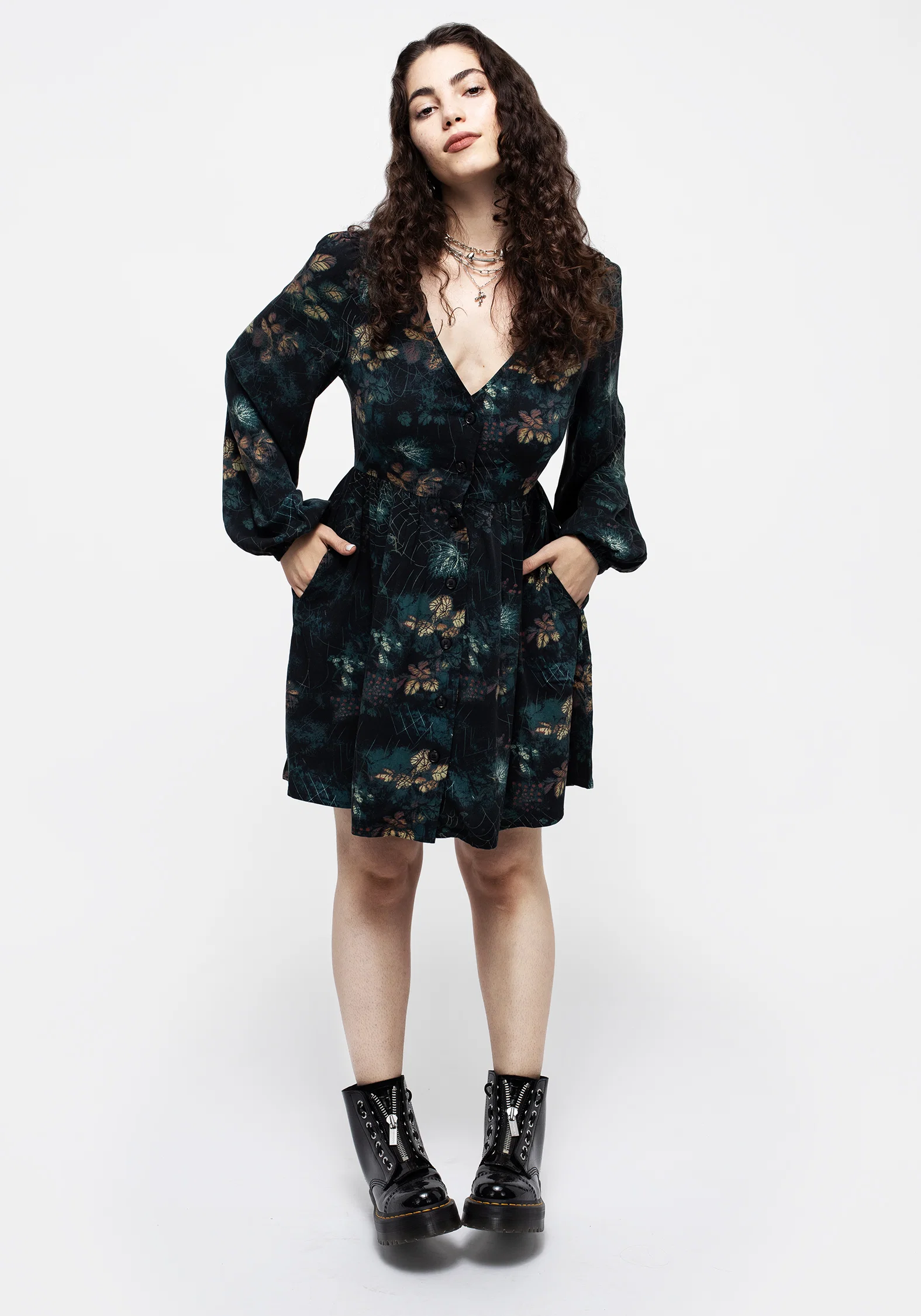 Blackthorn Button Up Mini Dress - Image 5