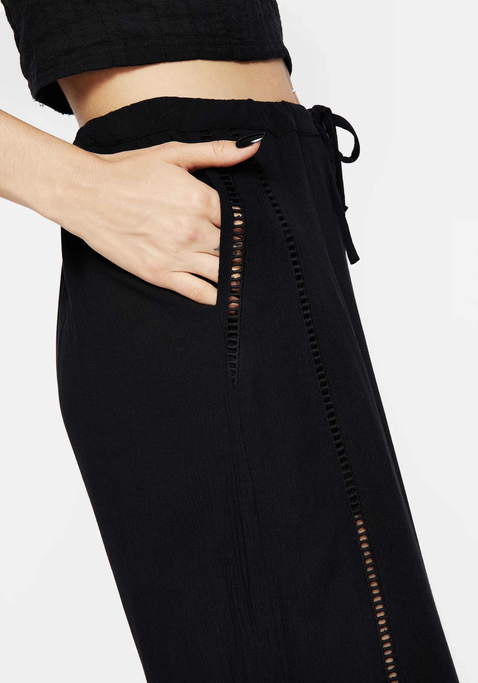 Blessing Lace Trim Wide Leg Trouser - Image 6