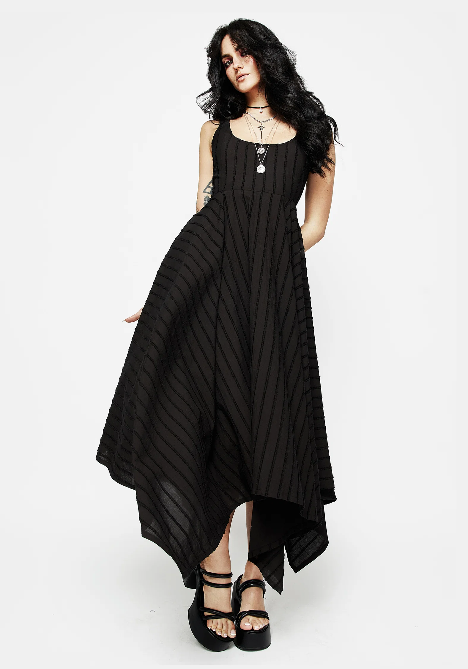 Blythe Handkerchief Hem Midaxi Dress - Image 5