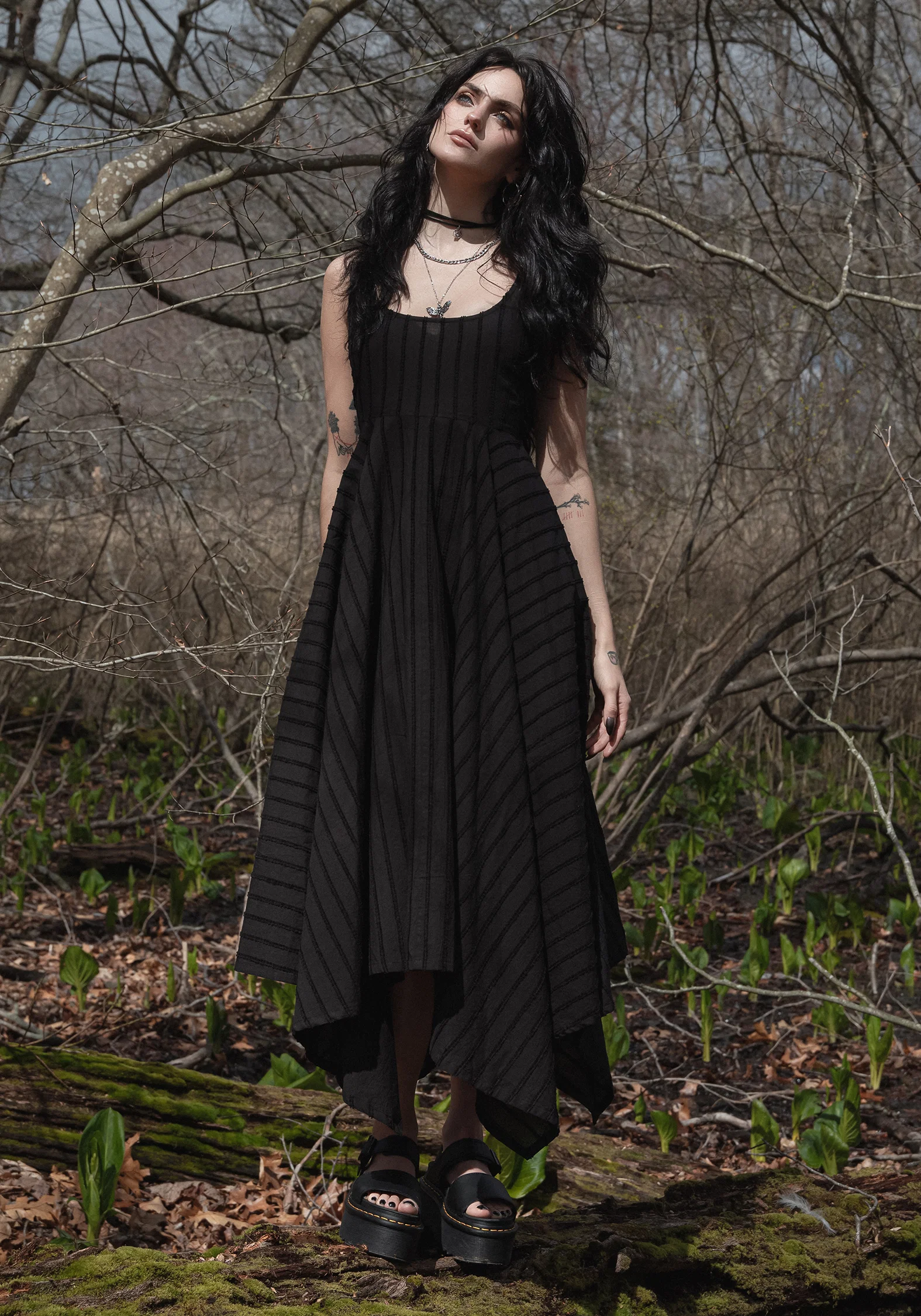 Blythe Handkerchief Hem Midaxi Dress - Image 6