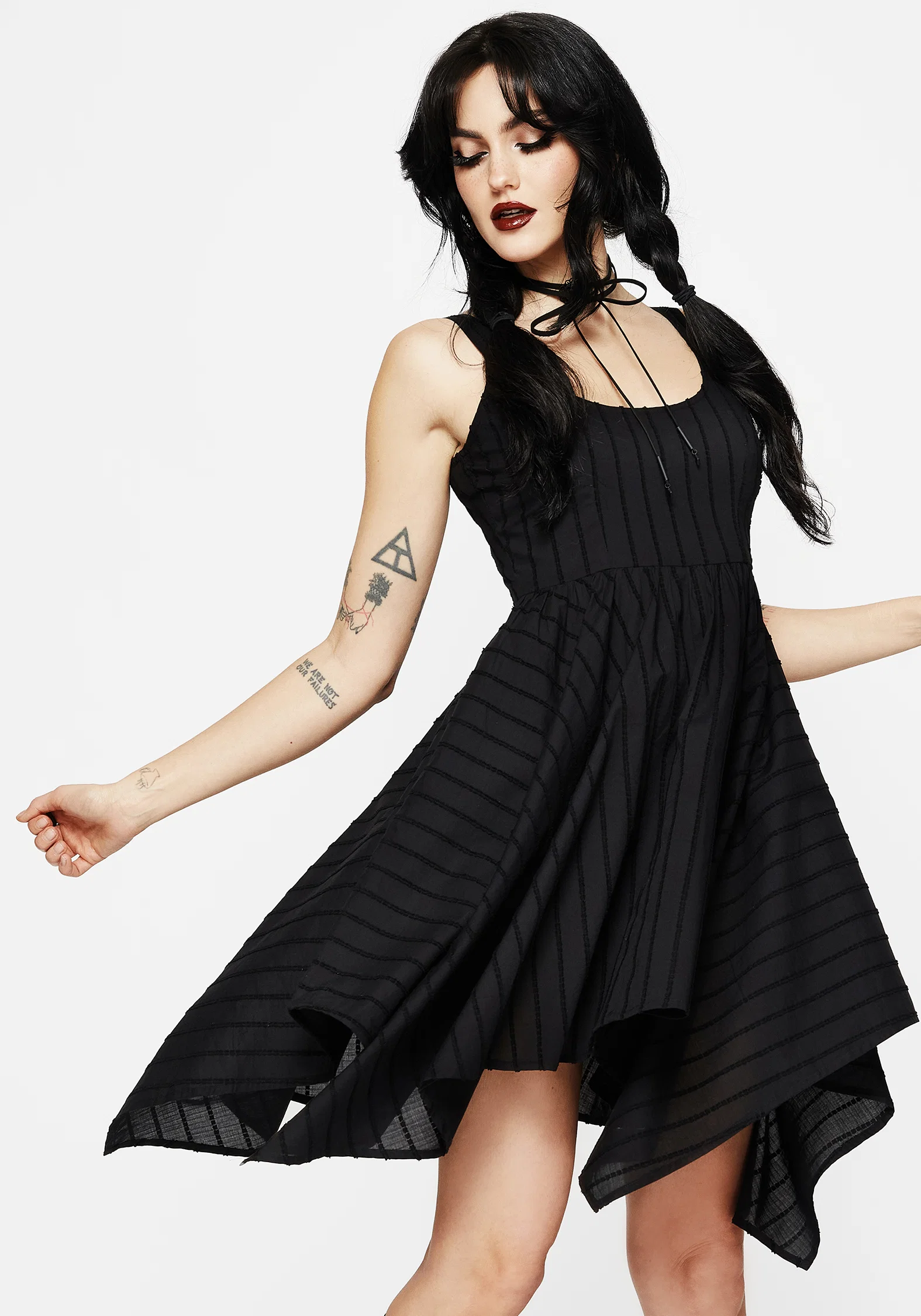 Blythe Handkerchief Hem Mini Dress - Image 4