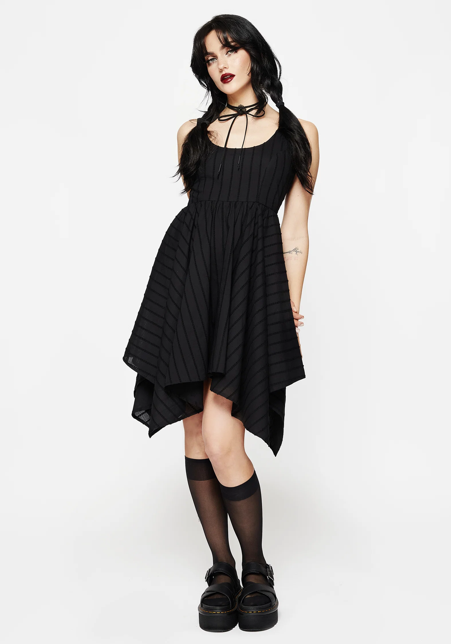 Blythe Handkerchief Hem Mini Dress - Image 5