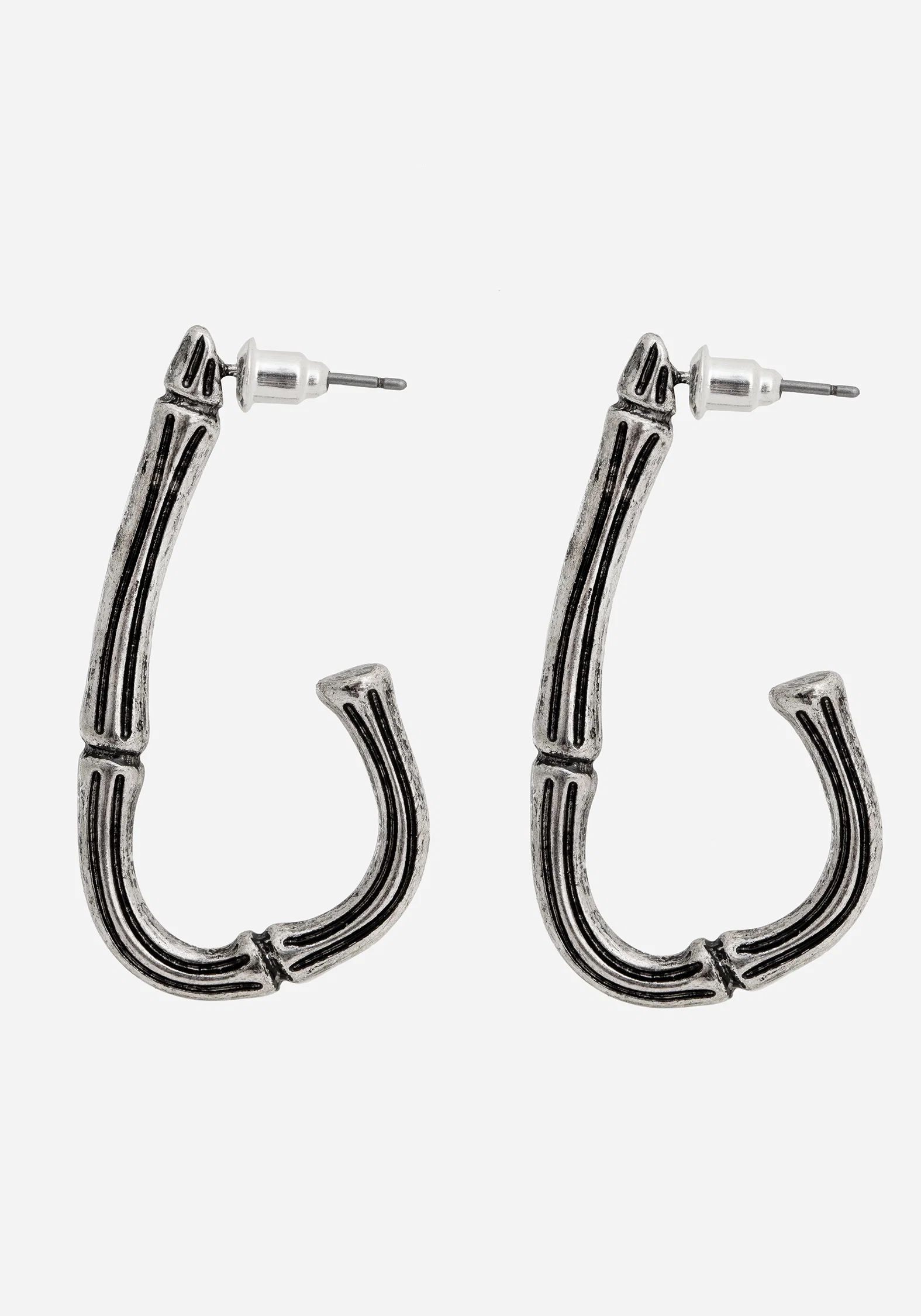 Bones Charm Hoop Earrings - Image 5