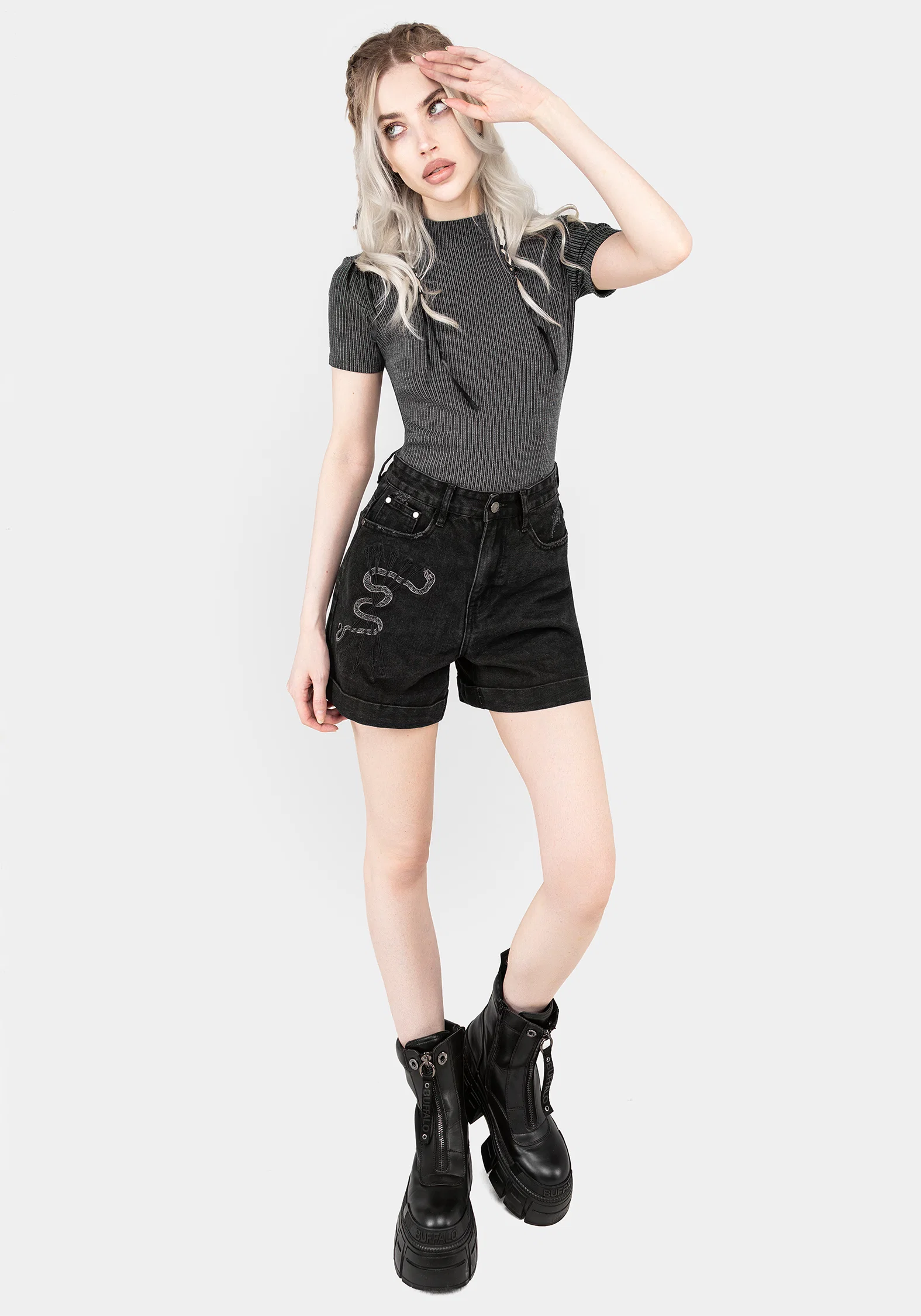 Bryony Striped Crop Top - Image 5