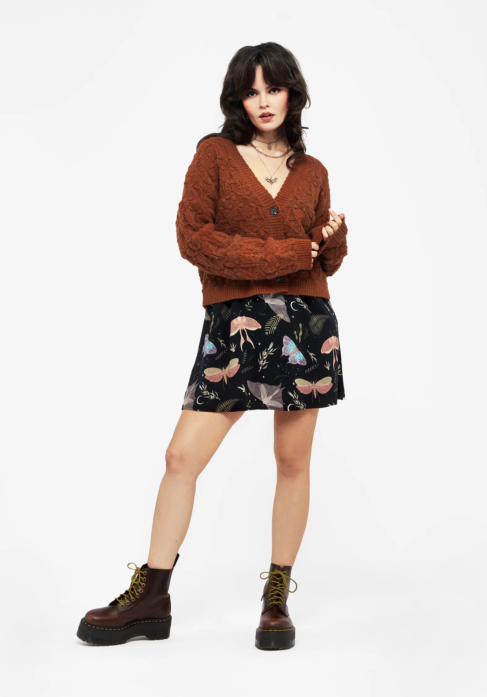 Cadmium Pointelle Knit Cardigan - Image 4
