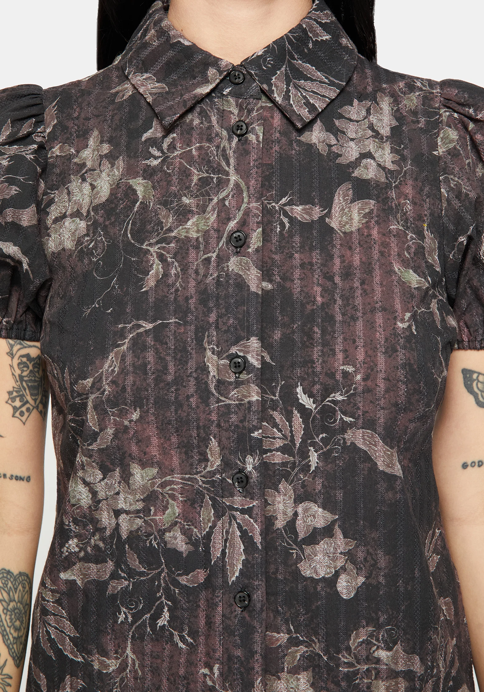Caelis Print Puff Sleeve Blouse - Image 2