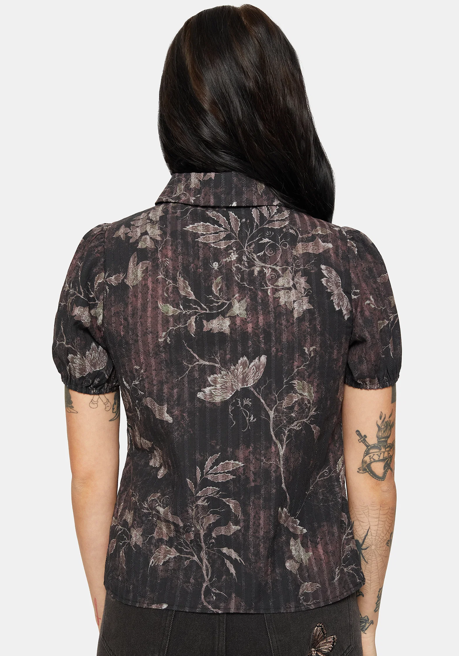 Caelis Print Puff Sleeve Blouse - Image 3