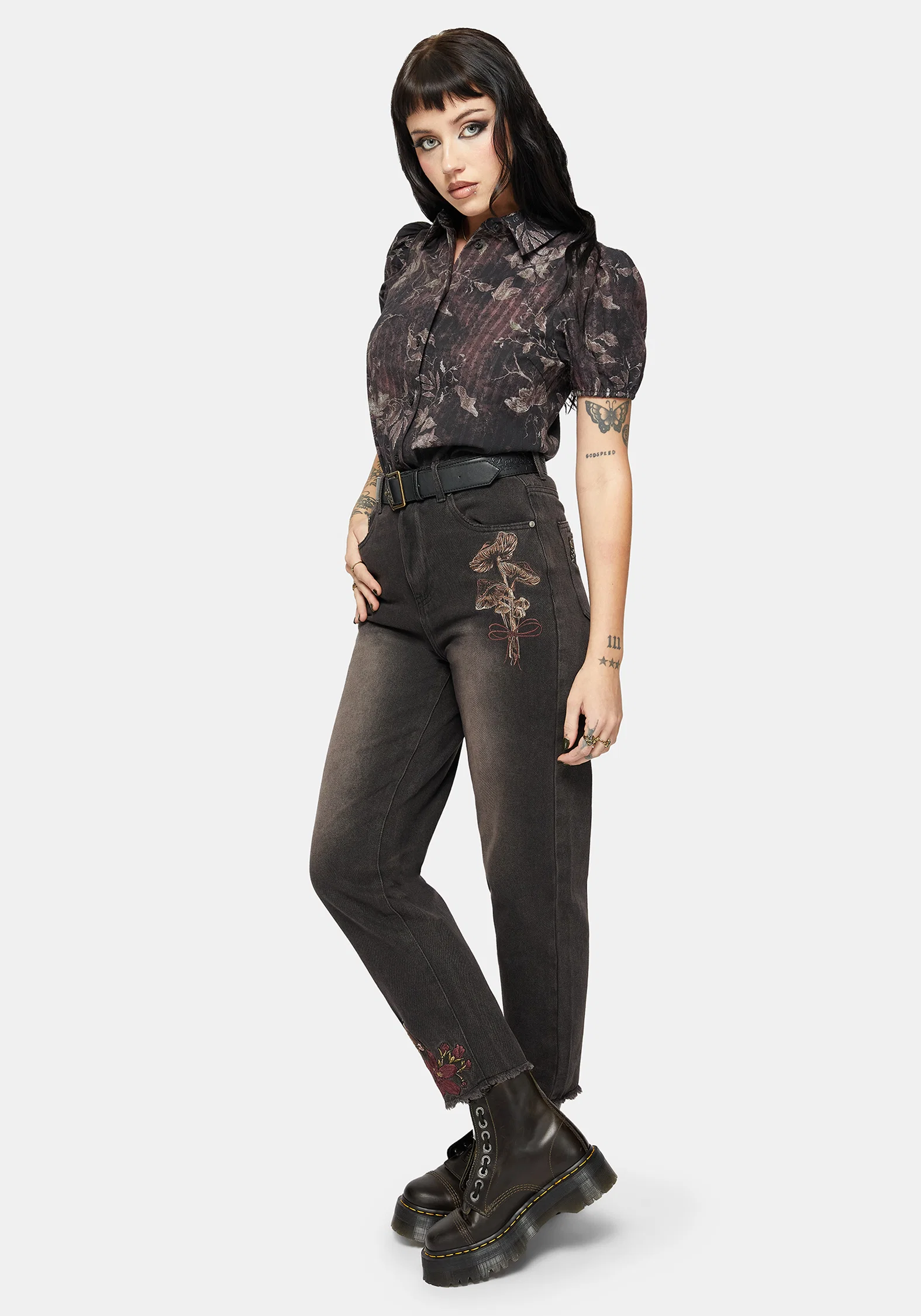 Caelis Print Puff Sleeve Blouse - Image 5