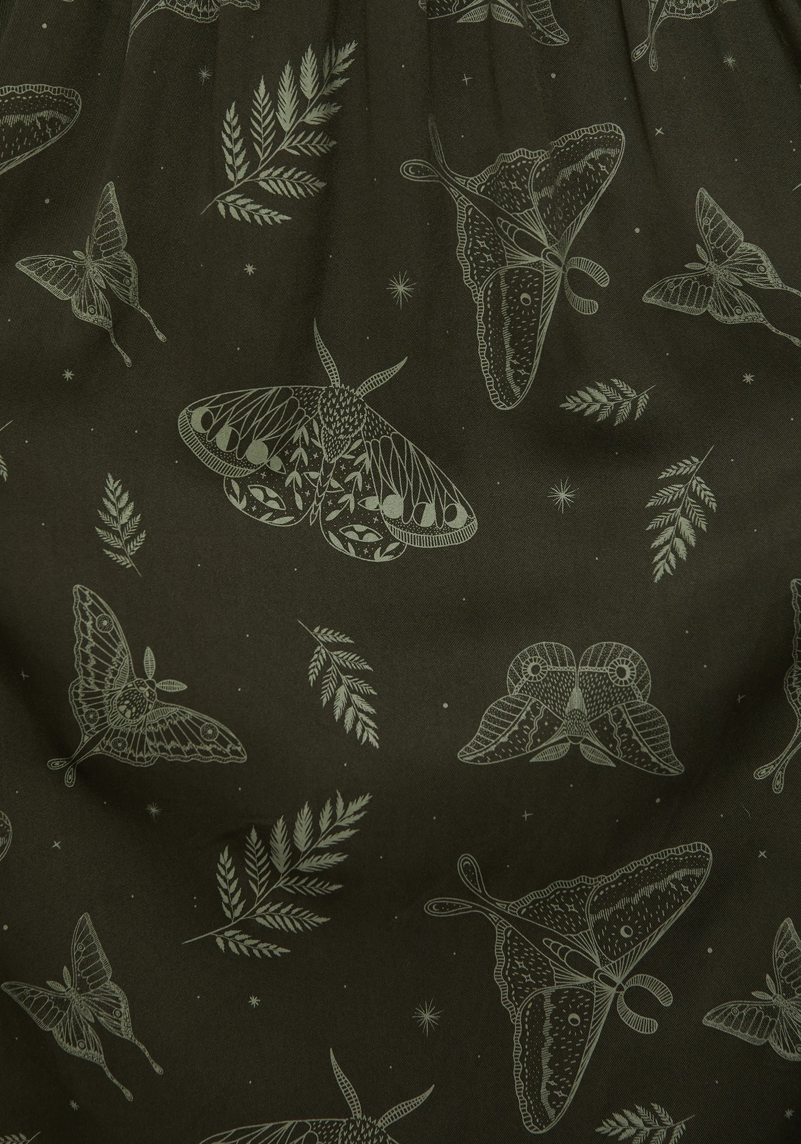 Callopistria Moth Print Midi Skirt - Green - Image 2