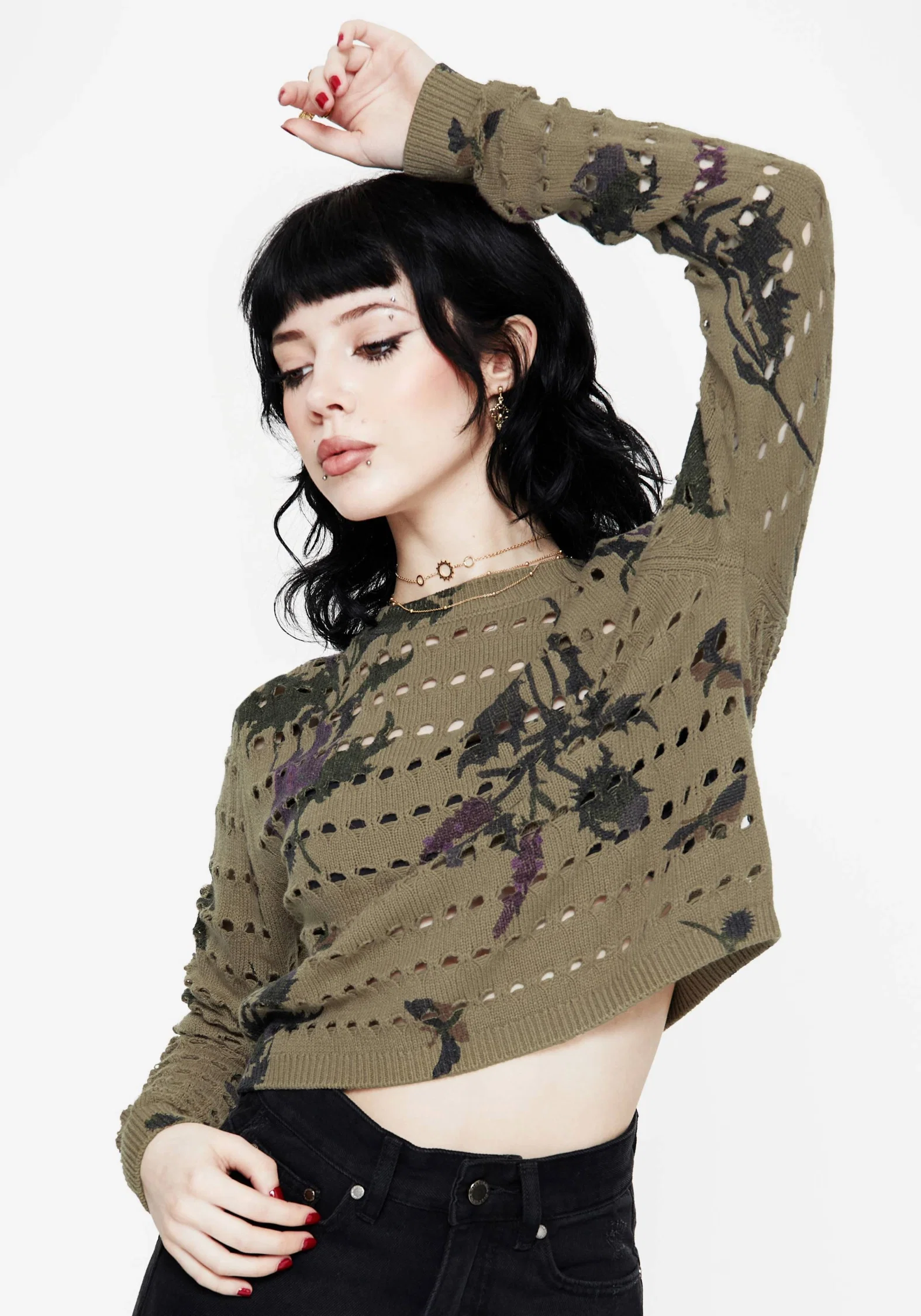 Cassandra Floral Knit Jumper - Image 4