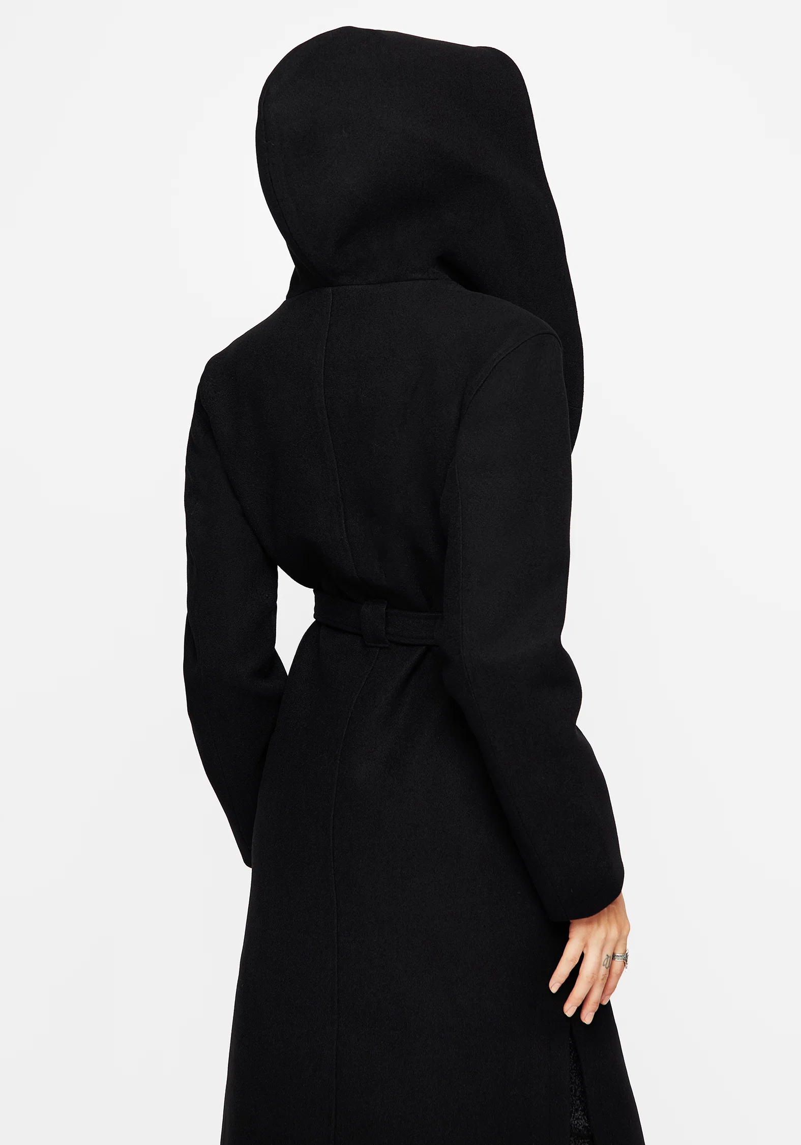 Catacomb Hooded Belted Coat - Image 2