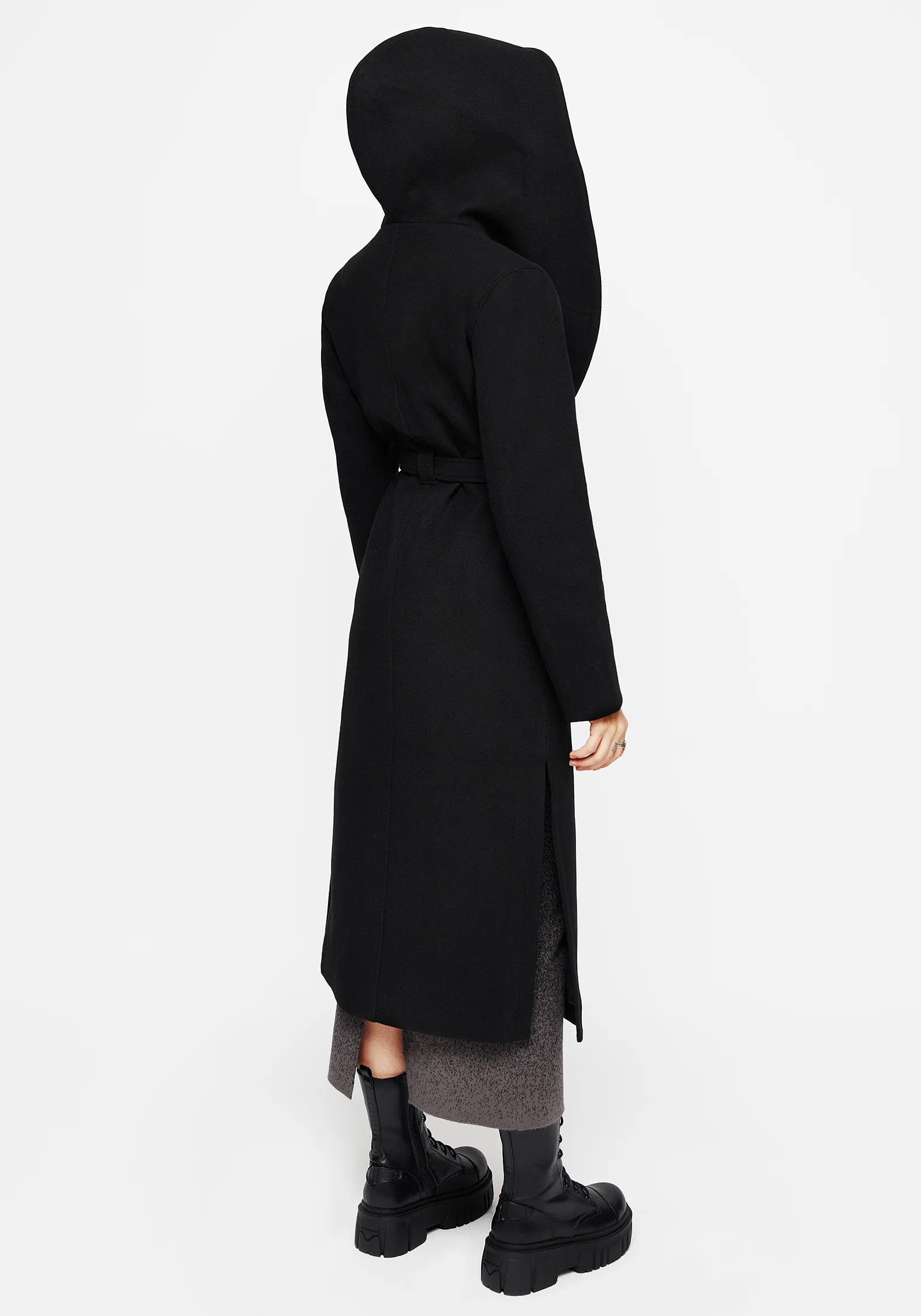 Catacomb Hooded Belted Coat - Image 4
