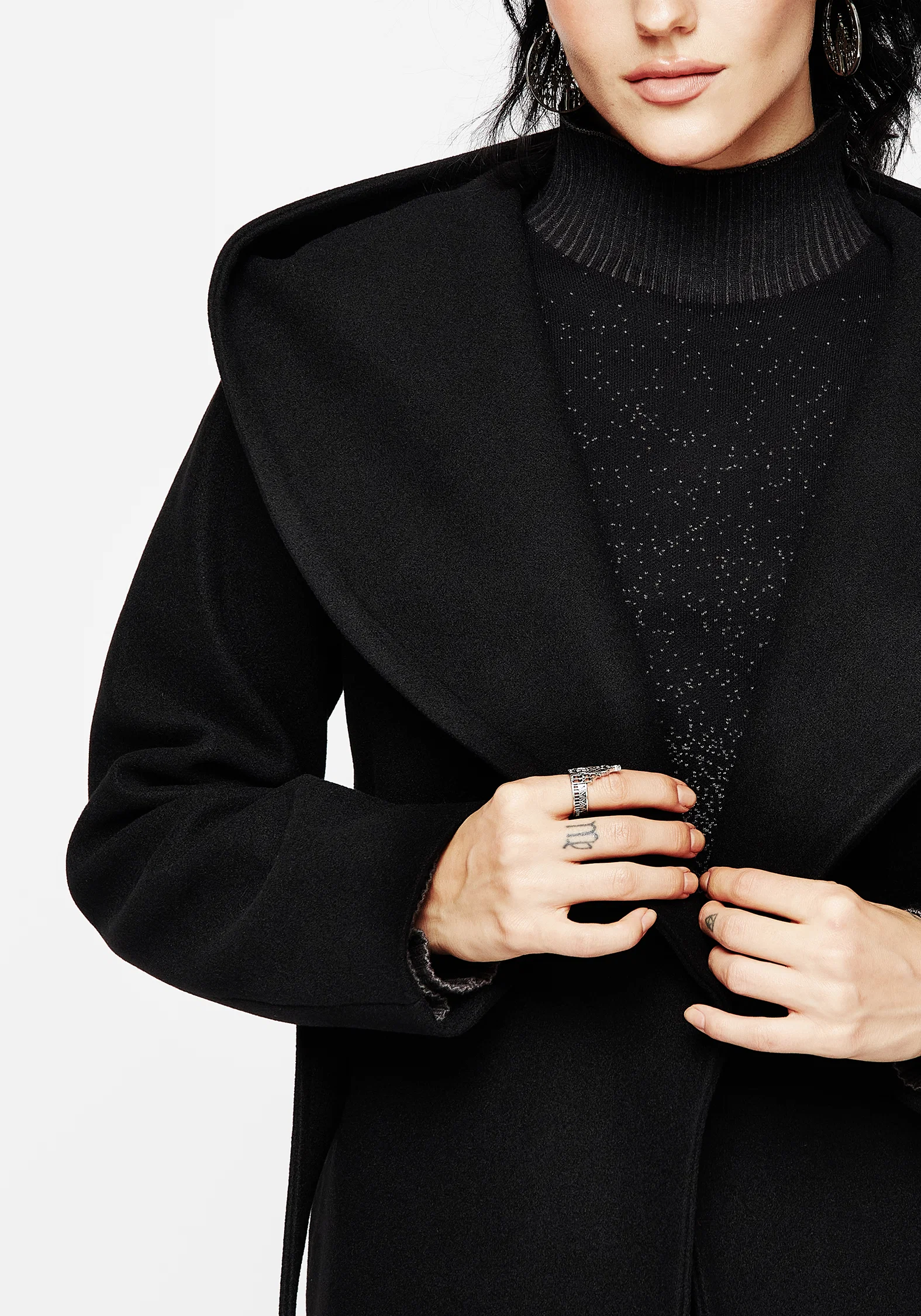 Catacomb Hooded Belted Coat - Image 7