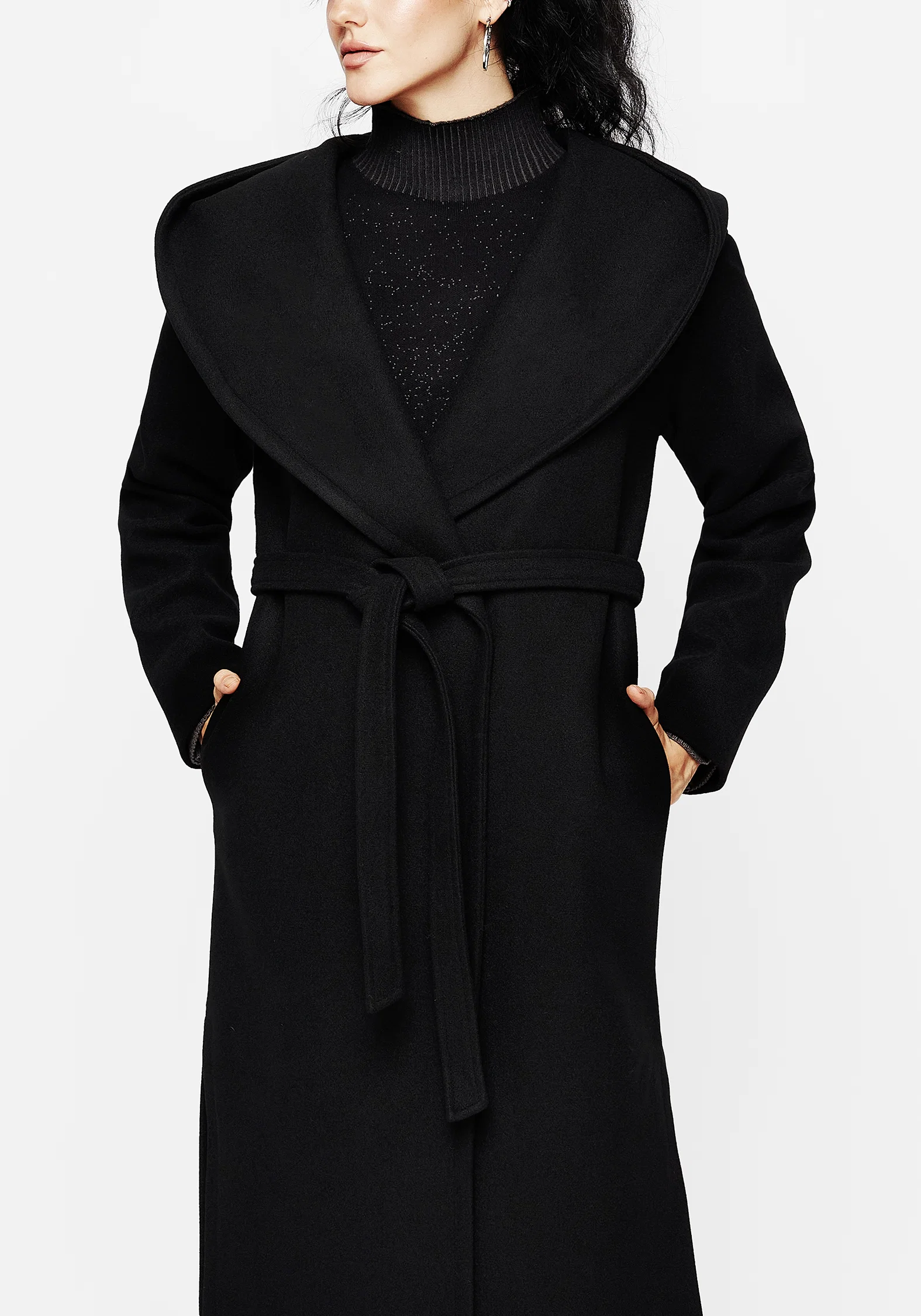 Catacomb Hooded Belted Coat - Image 8