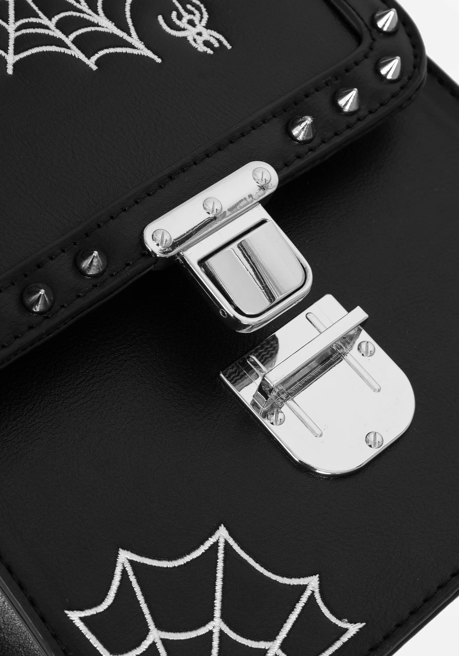 Catch Feelings Crossbody Satchel Bag - Black - Image 12