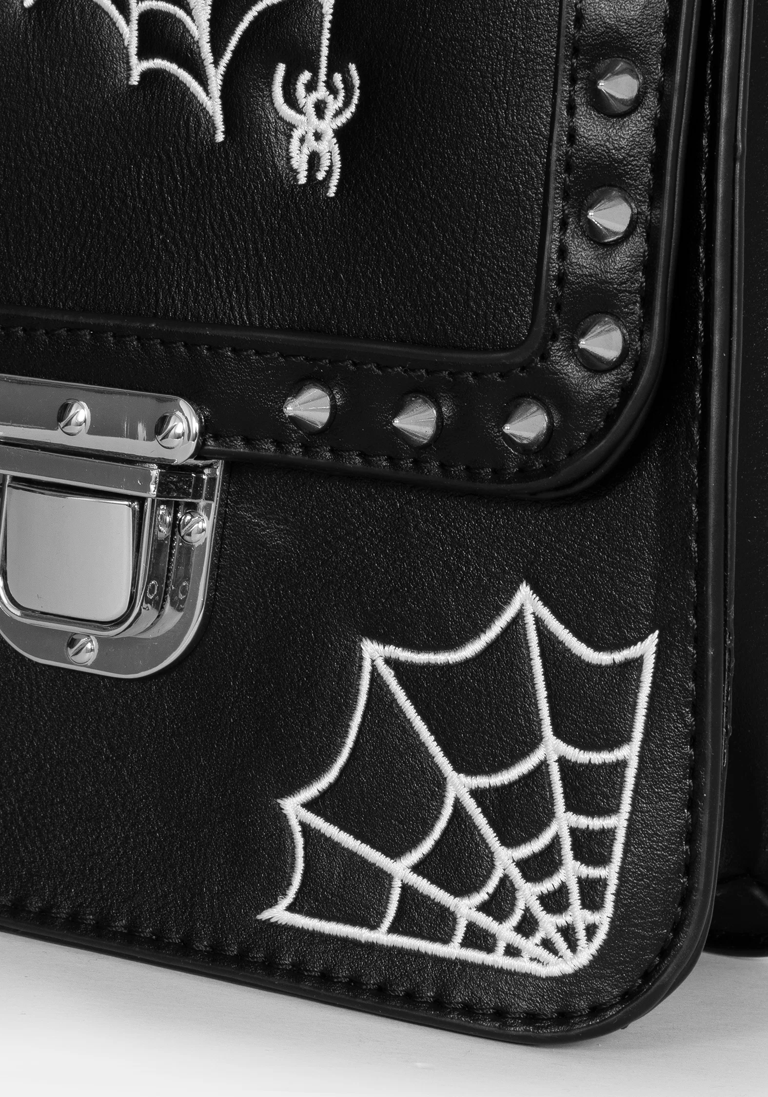 Catch Feelings Crossbody Satchel Bag - Black - Image 2