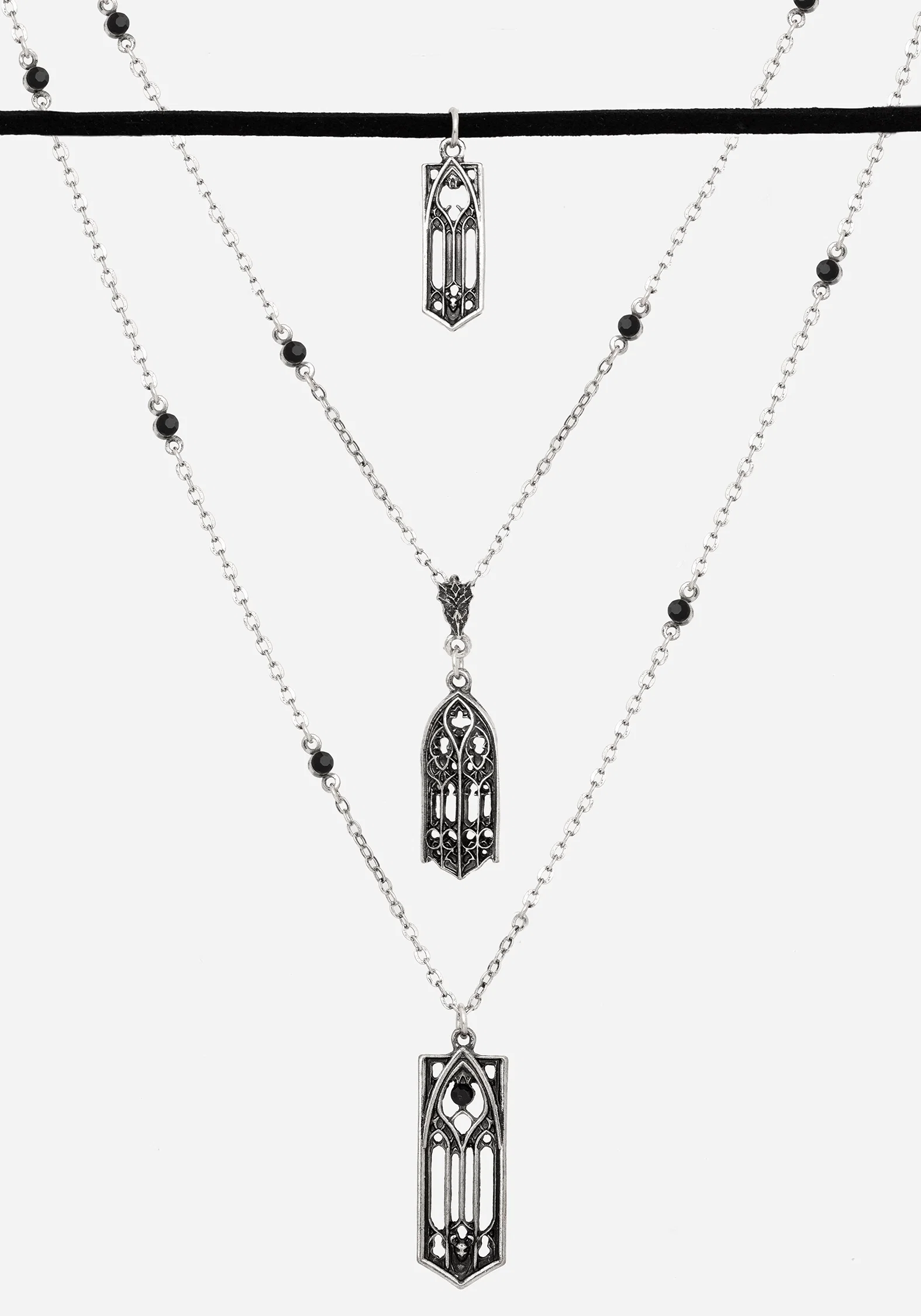 Cathedral Gothic Layered Necklace - Image 3