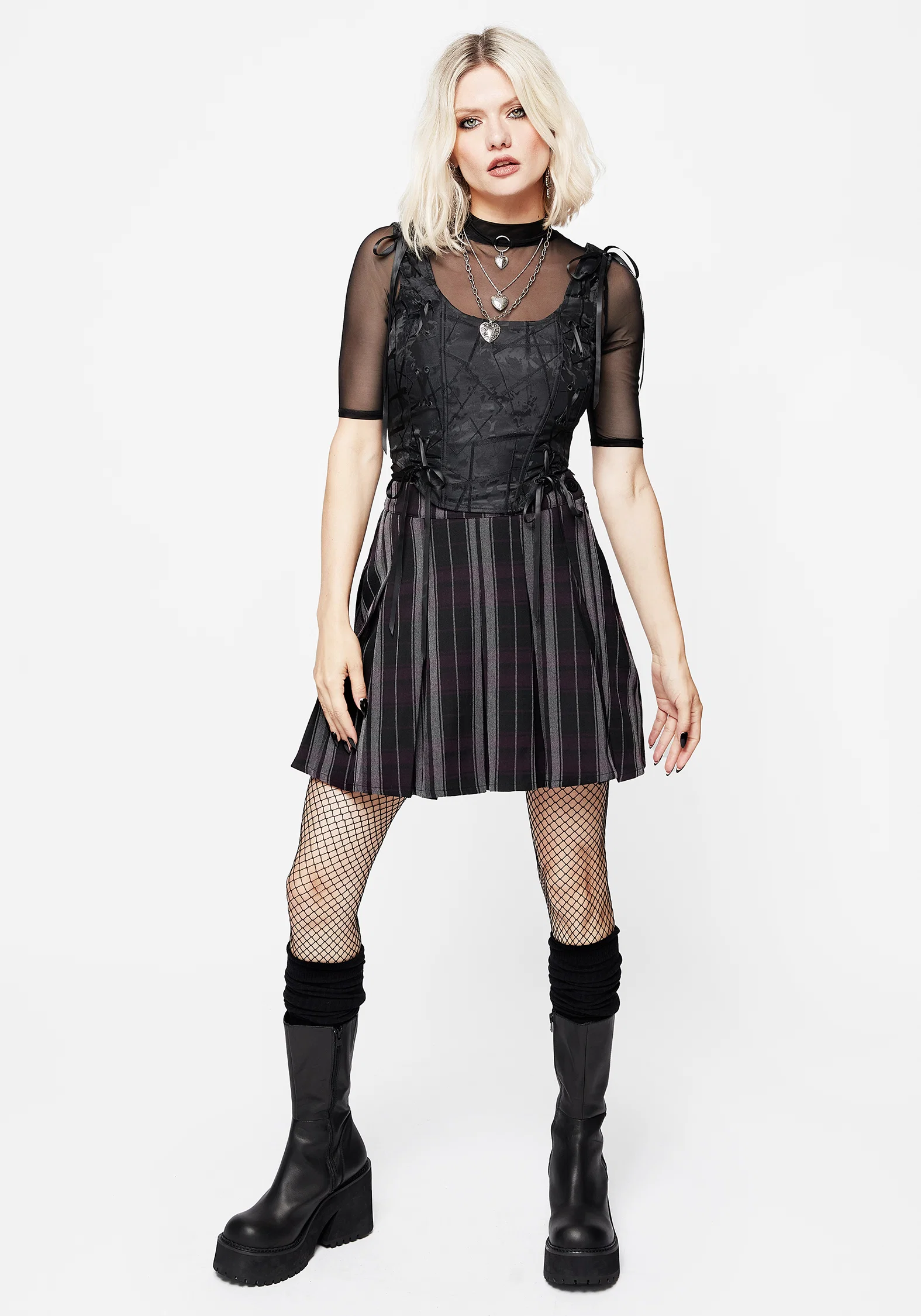 Chatelaine Lace Detail Corset Top - Image 6