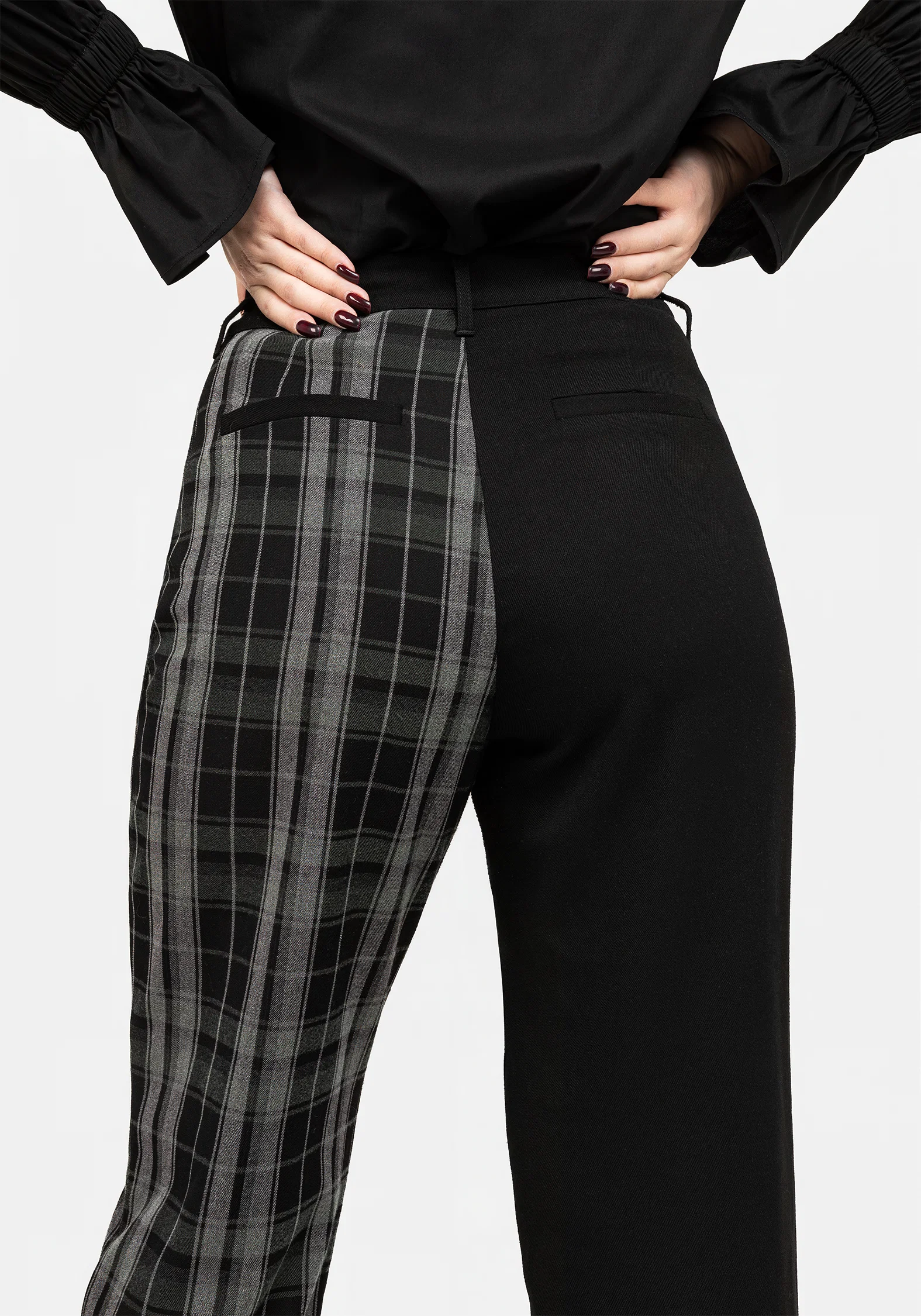Checkmate High Waist Tapered Trousers - Image 5