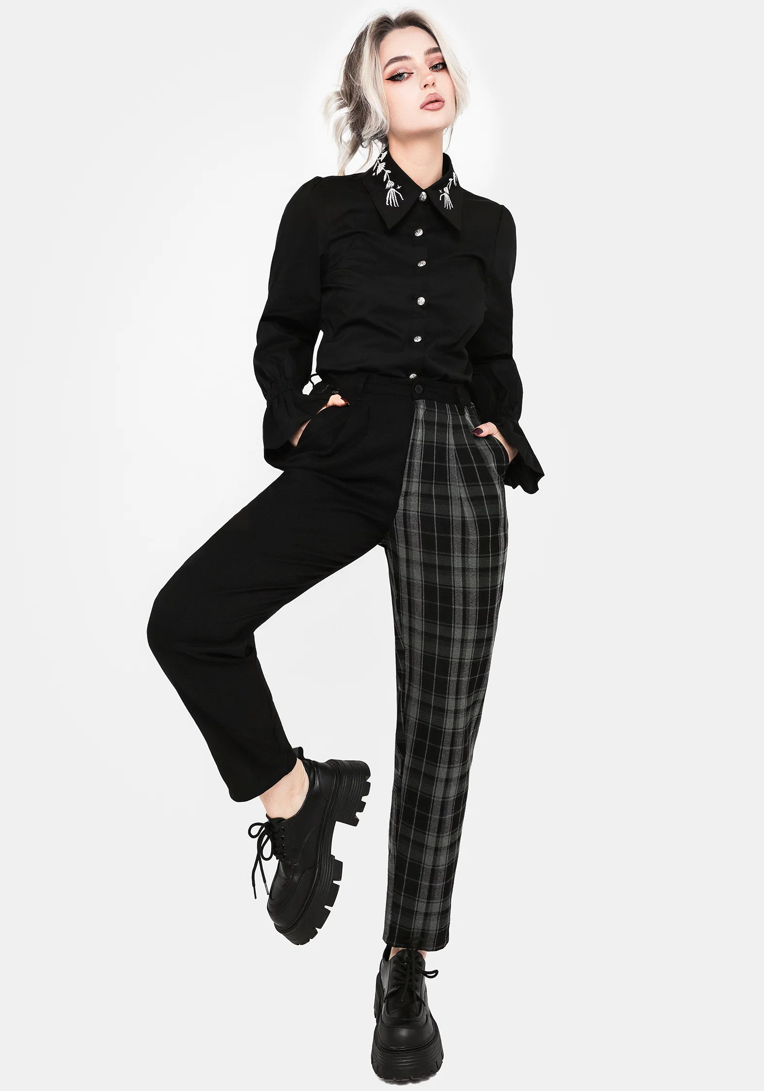 Checkmate High Waist Tapered Trousers - Image 6