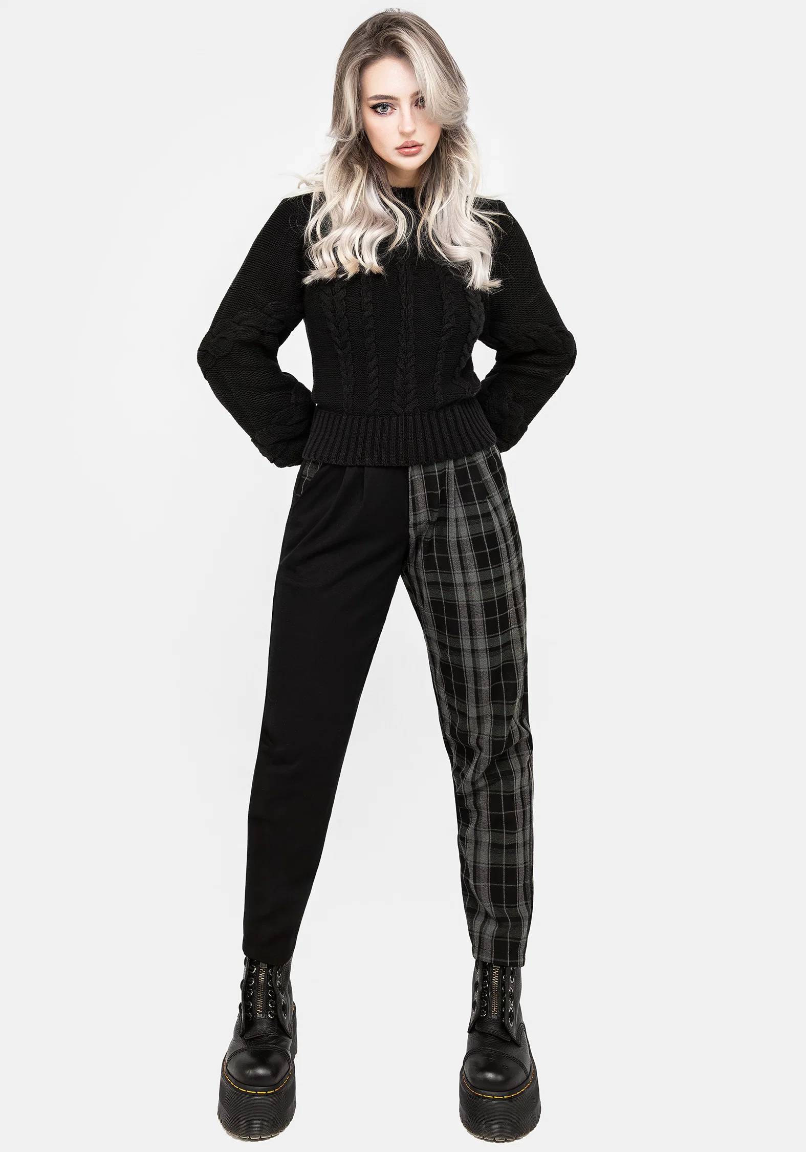 Checkmate High Waist Tapered Trousers - Image 8