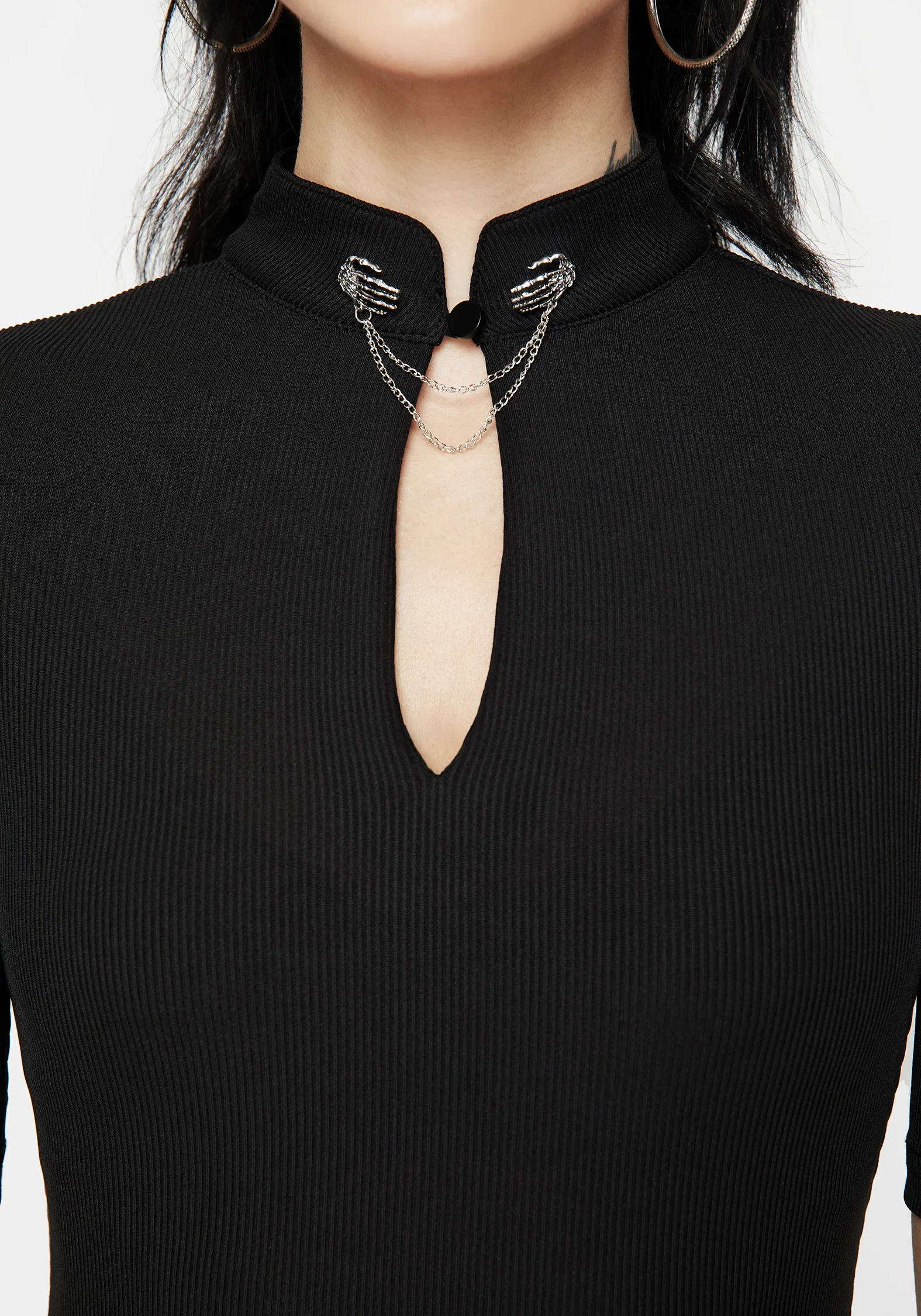 Chiromancy Choker Collar Top - Image 2