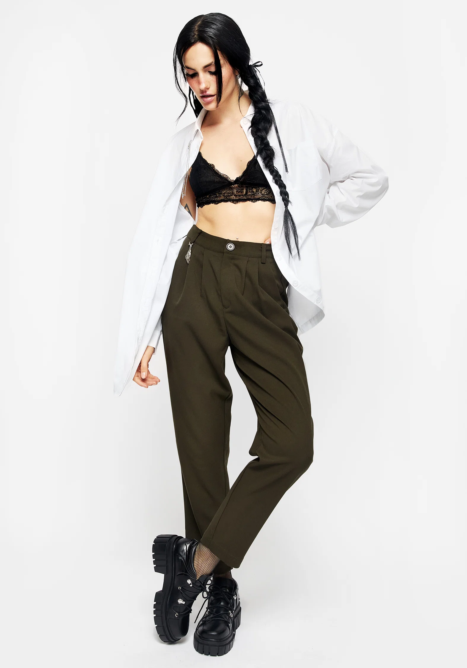 Chiromancy Collar Loose Fit Shirt - Image 10