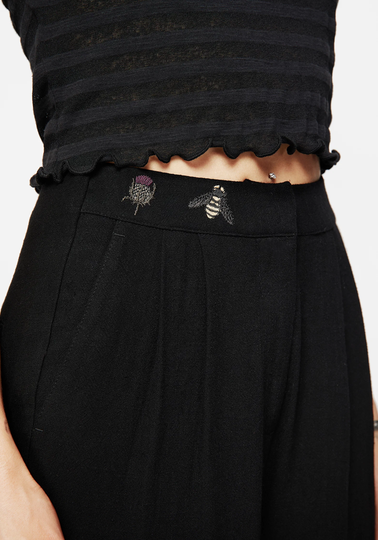 Chloris Embroidered Waist Balloon Trouser - Image 2