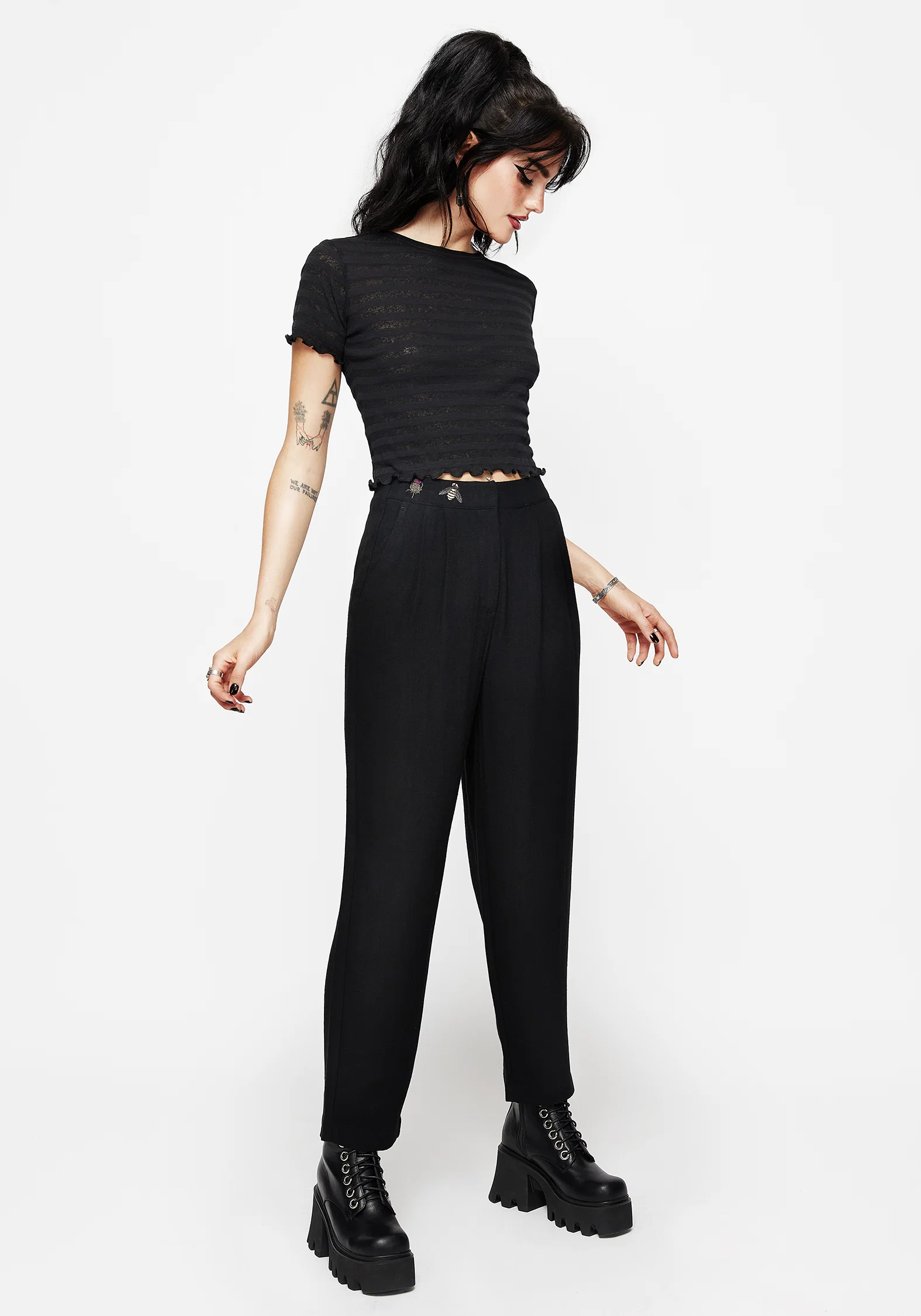 Chloris Embroidered Waist Balloon Trouser - Image 6