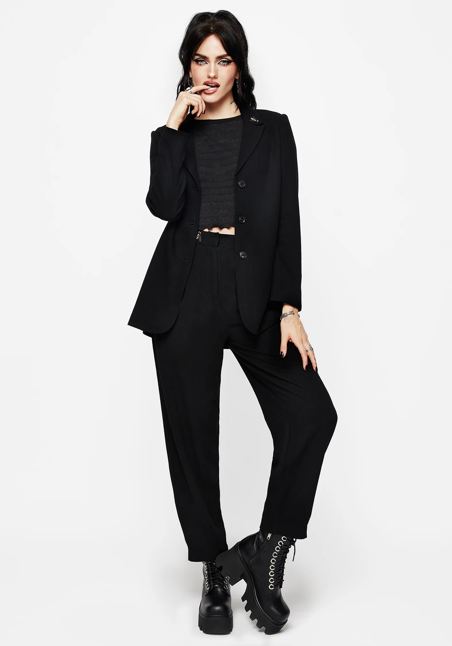 Chloris Embroidered Waist Balloon Trouser - Image 7
