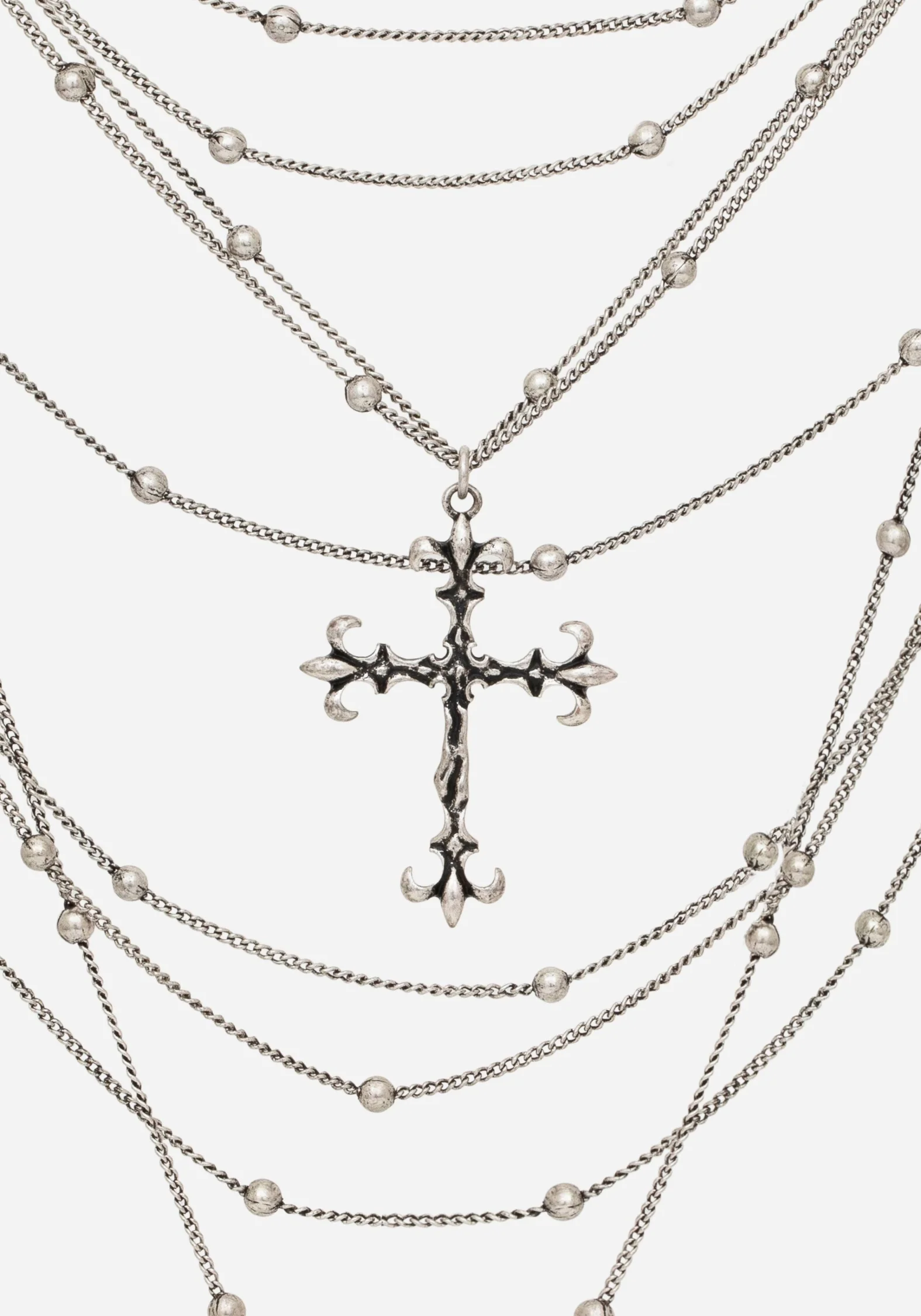 Chryx Layered Cross Necklace - Image 5