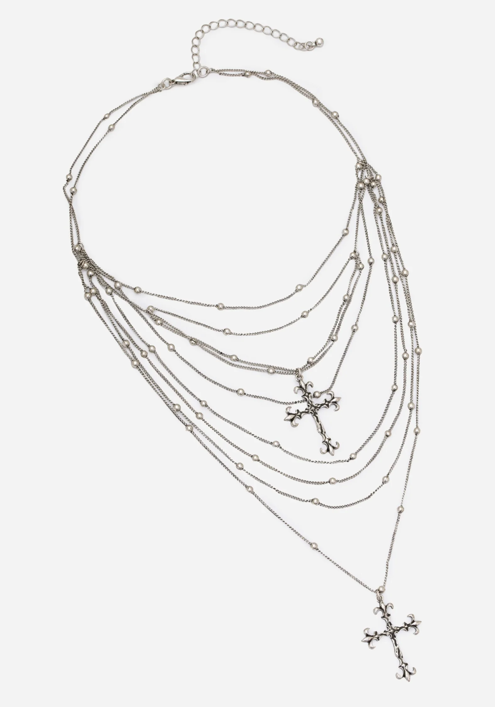 Chryx Layered Cross Necklace - Image 7