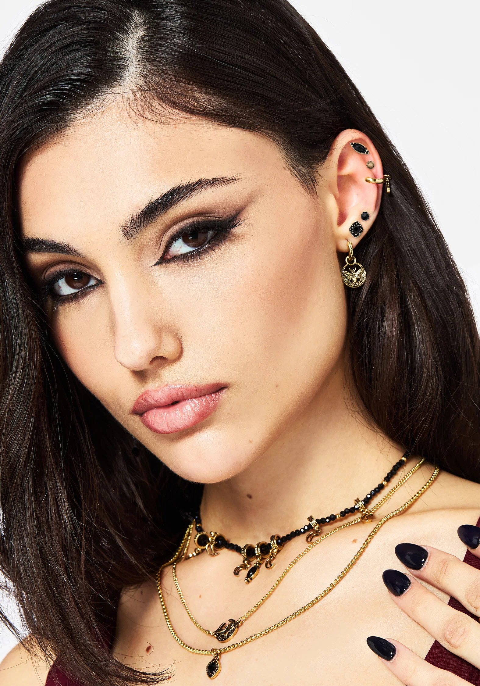 Ciela Moon Moth Earring Set - Image 3