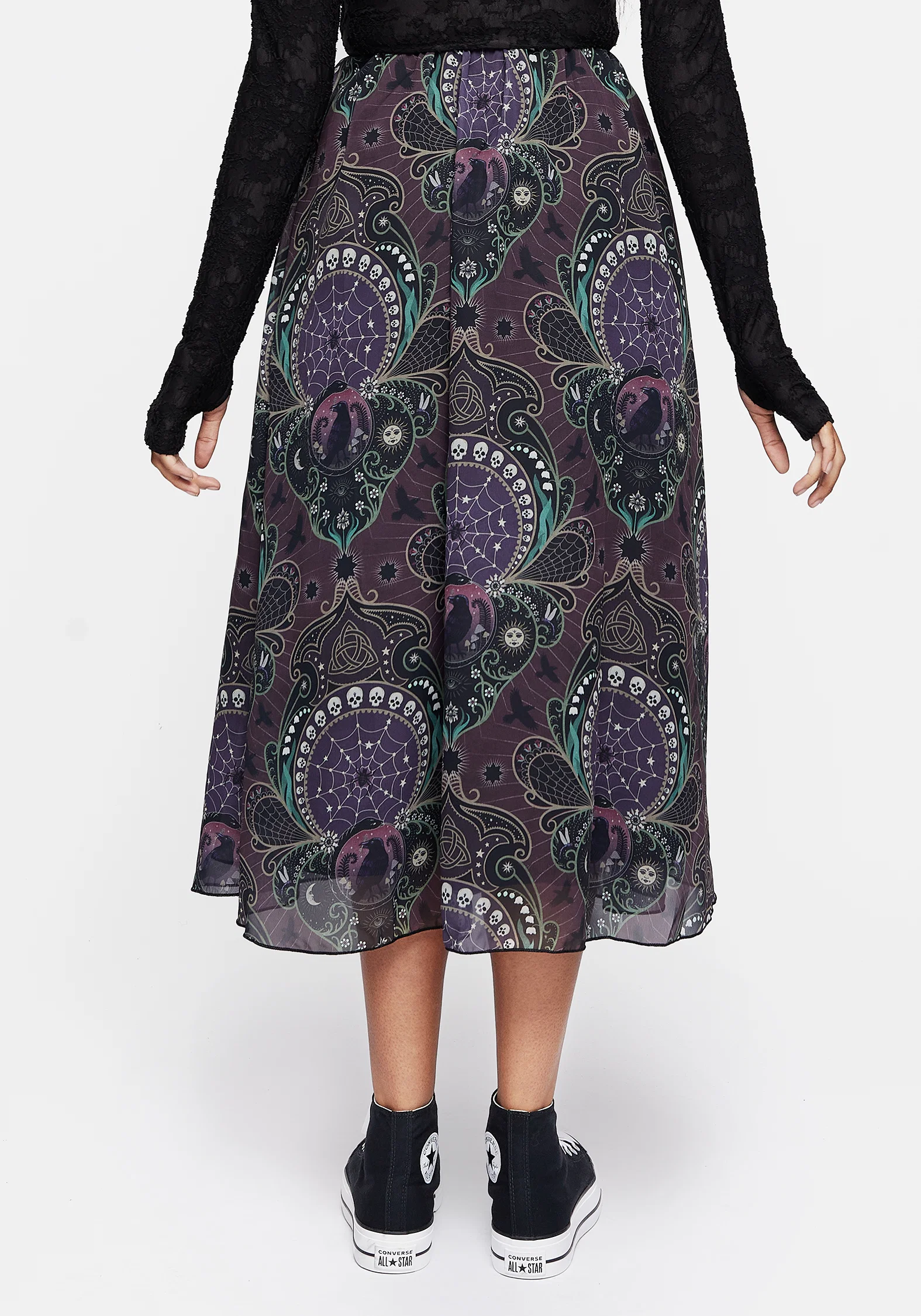 Clarette Chiffon Layered Midi Skirt - Image 3
