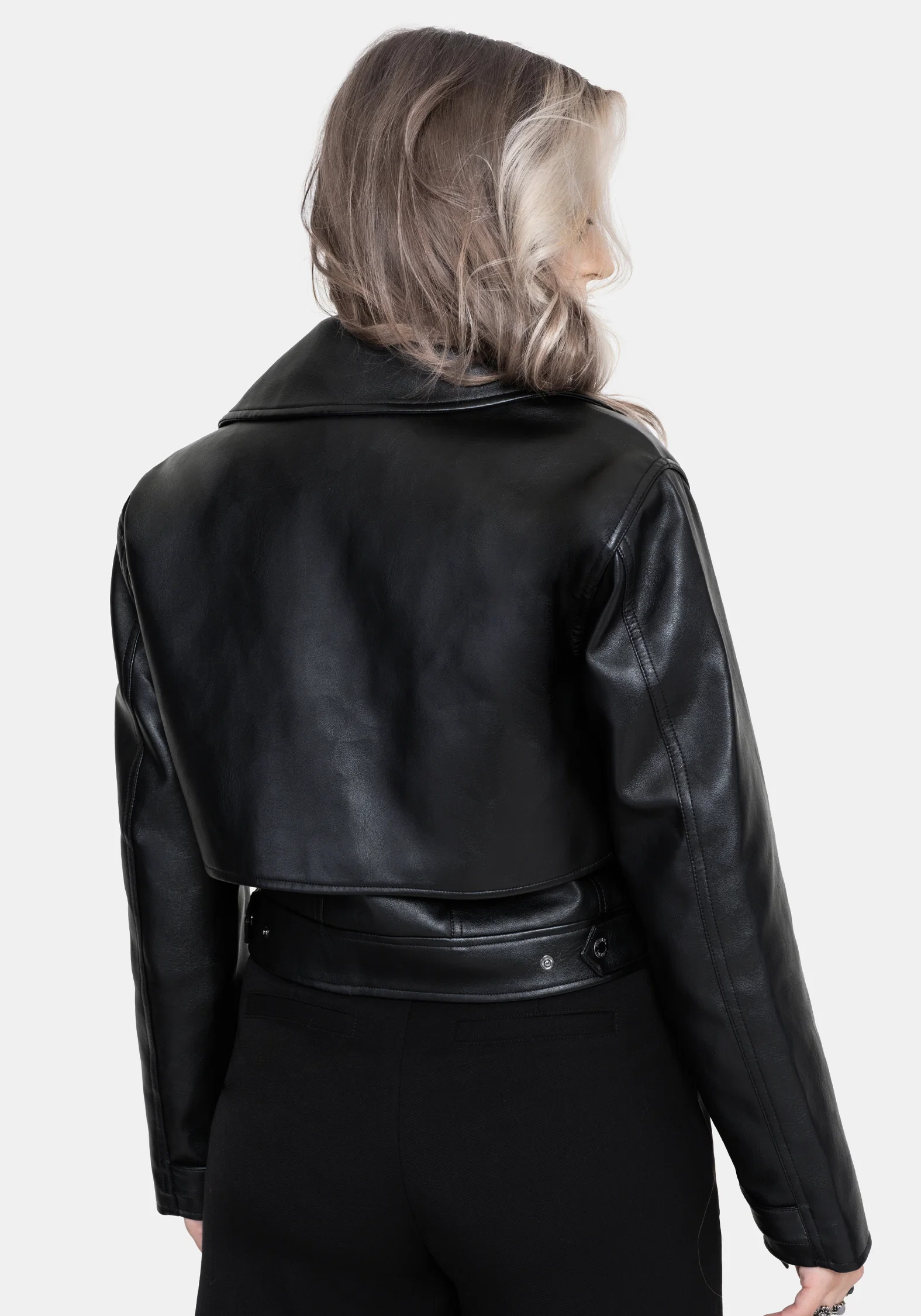 Clash Phoenix Embroidered Faux Leather Jacket - Image 3