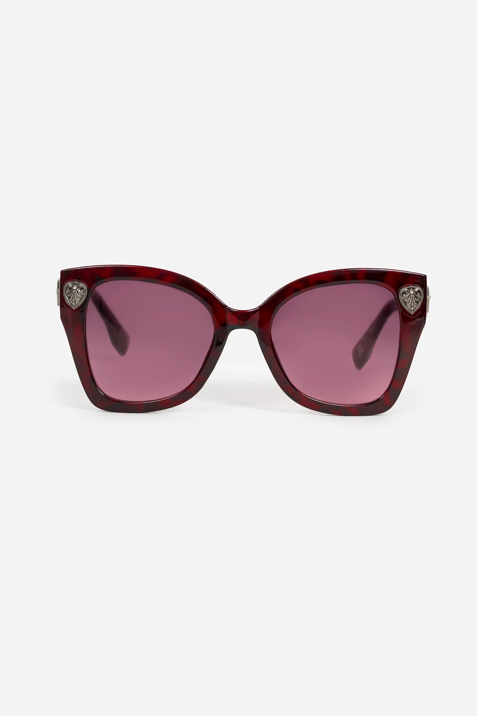 Claustrum Gothic Key Tortoiseshell Sunglasses - Red - Image 4