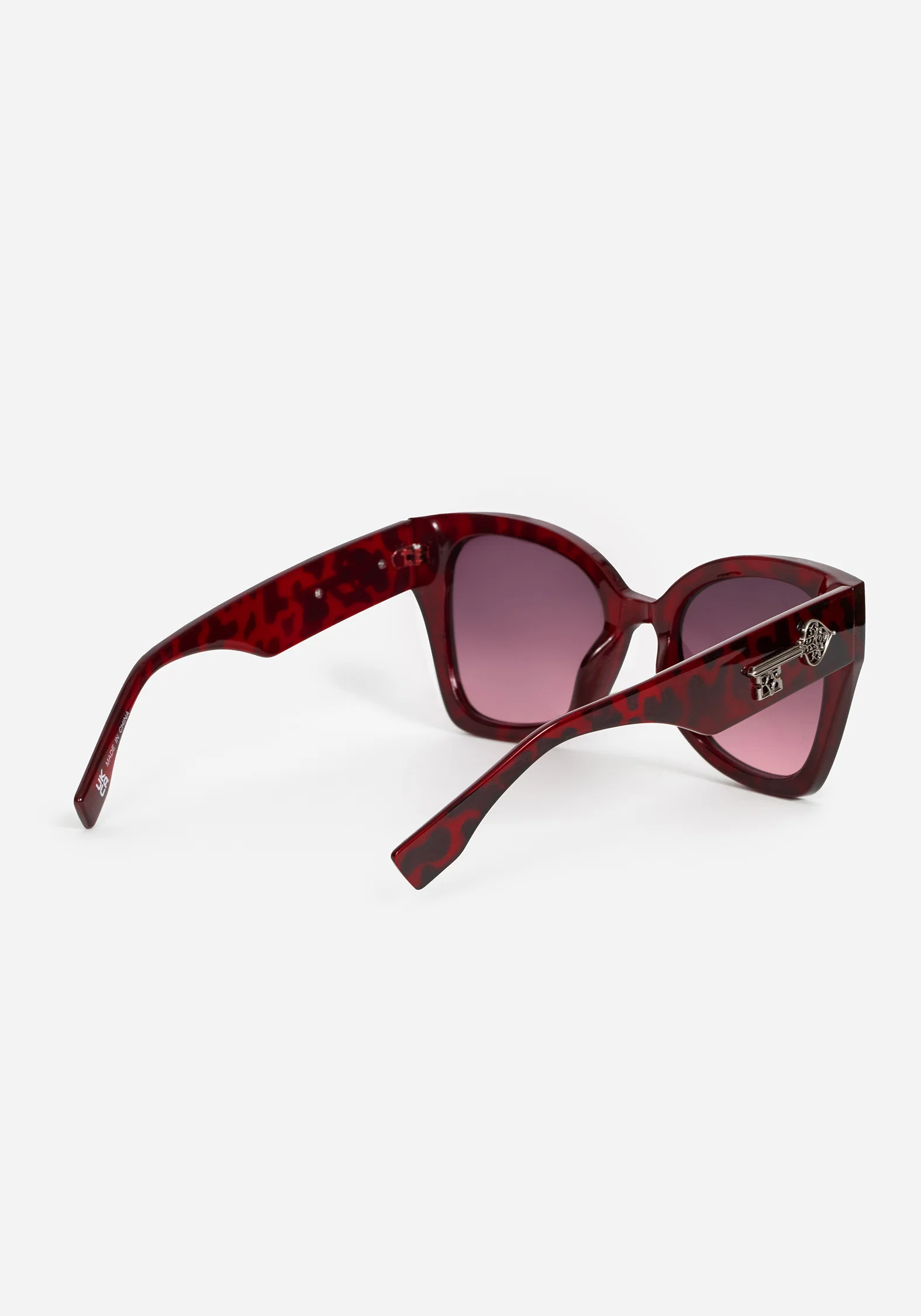 Claustrum Gothic Key Tortoiseshell Sunglasses - Red - Image 8
